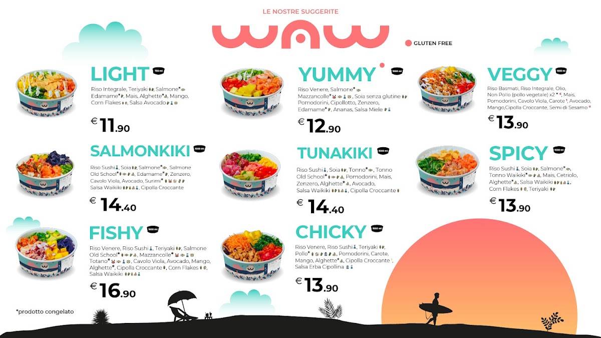 Menu di Waikiki Hawaiian Food - Roma Termini 