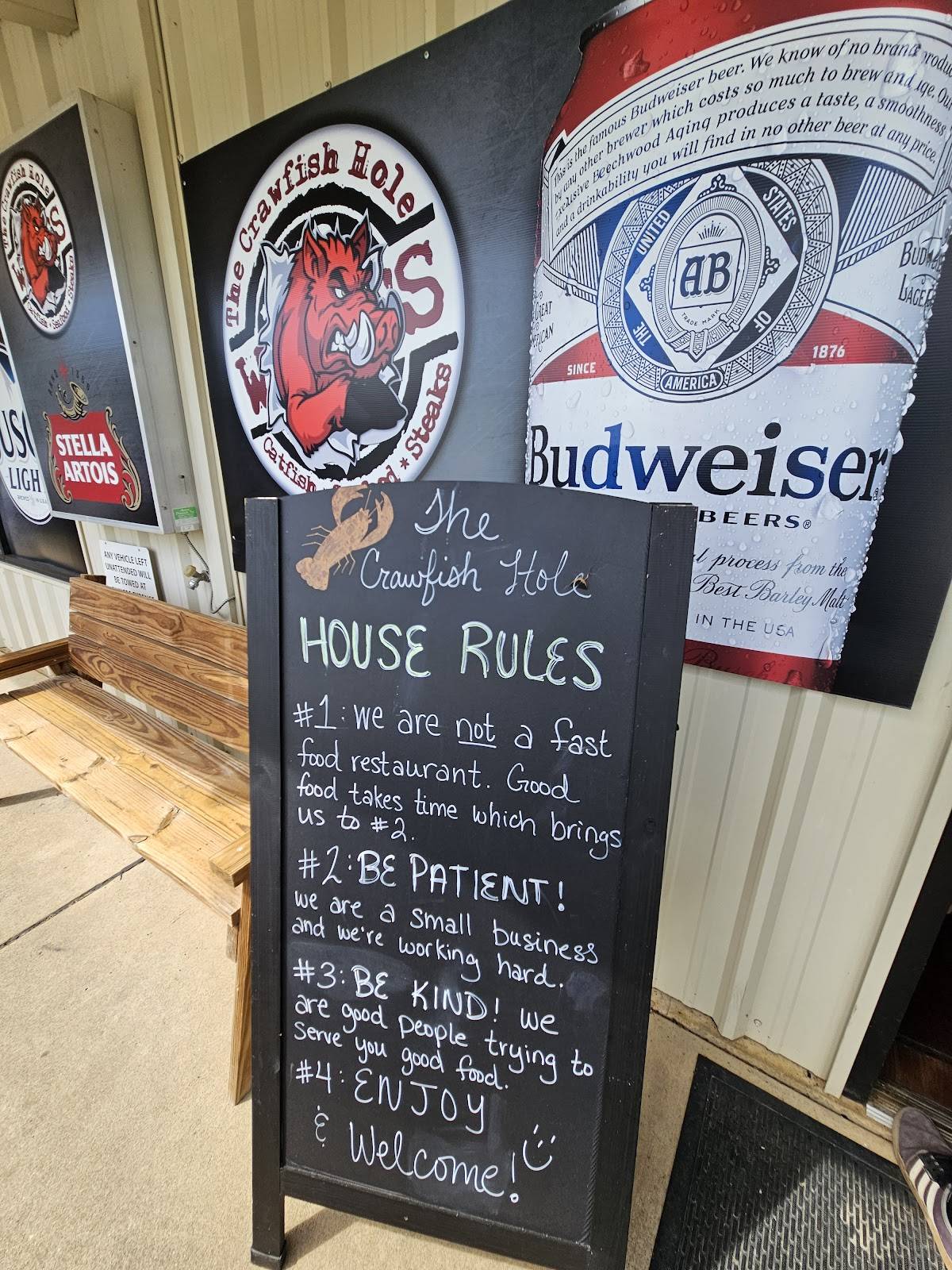 Menu at Wards Crawfish Hole pizzeria, Hot Springs
