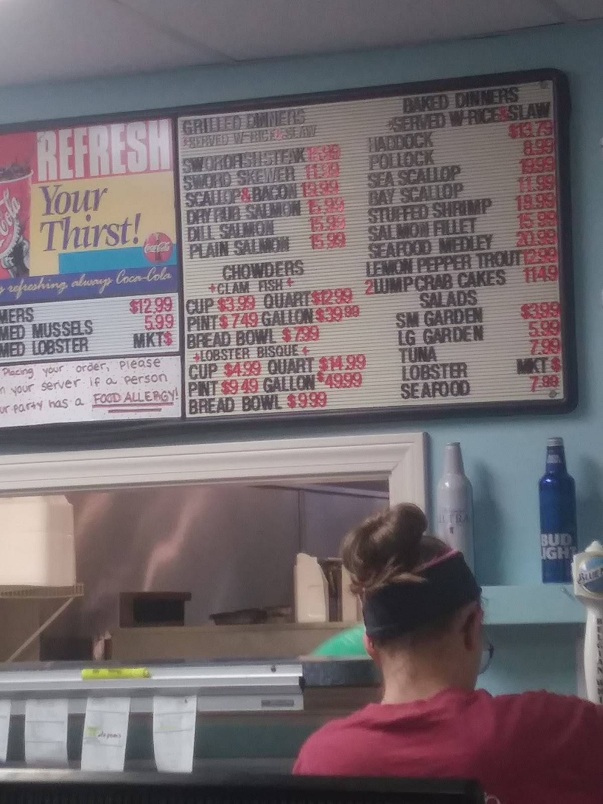 Menu at West Boylston Seafood & Restaurant, West Boylston