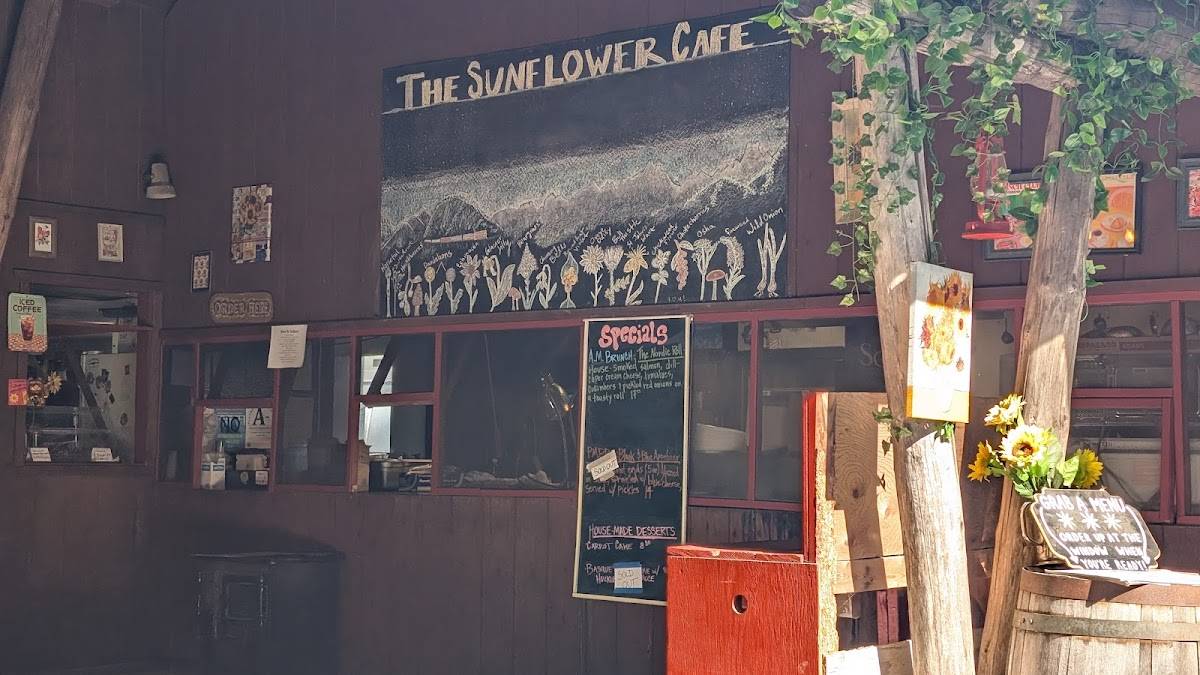 Menu at Sunflower Cafe & BBQ, West Glacier, US-2