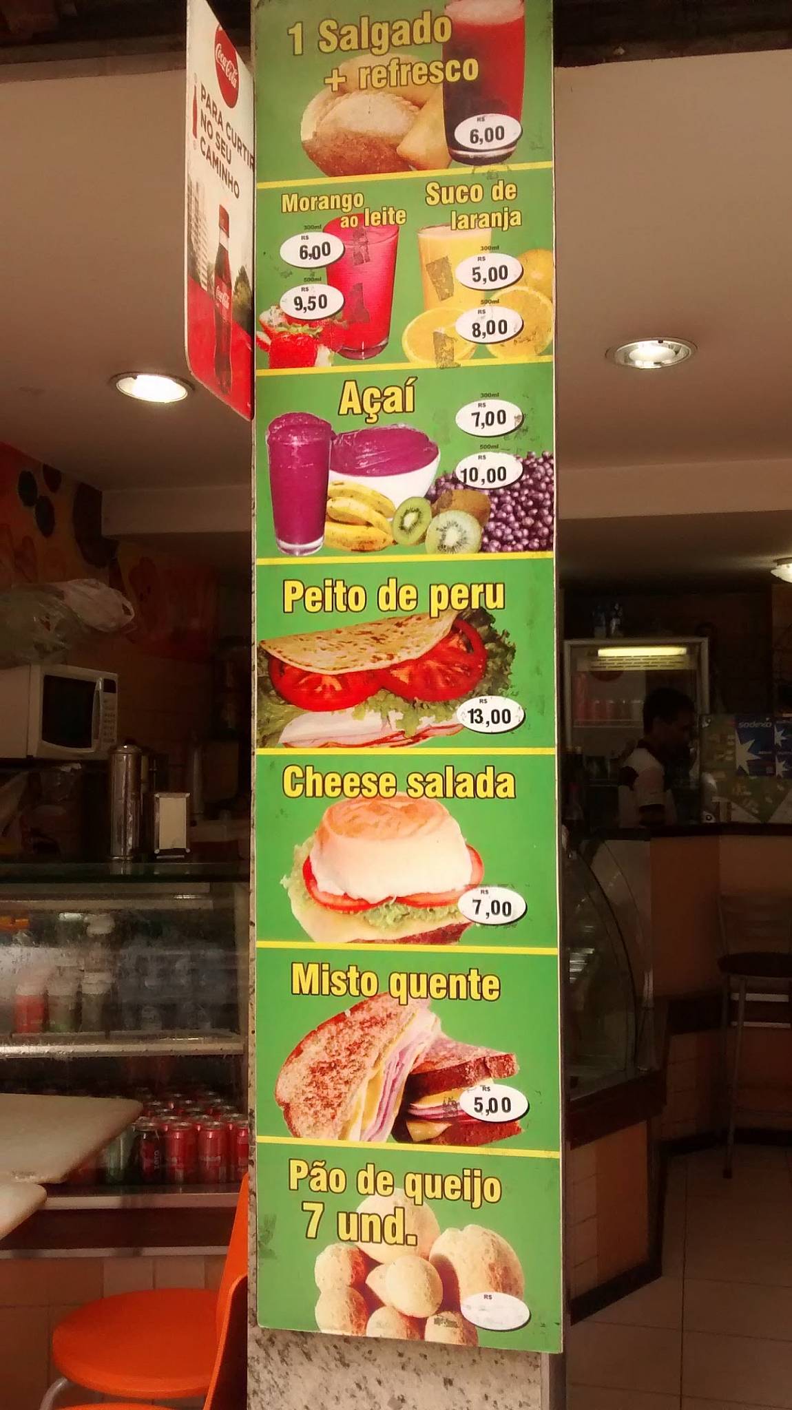 Winnie Sucos cardápio