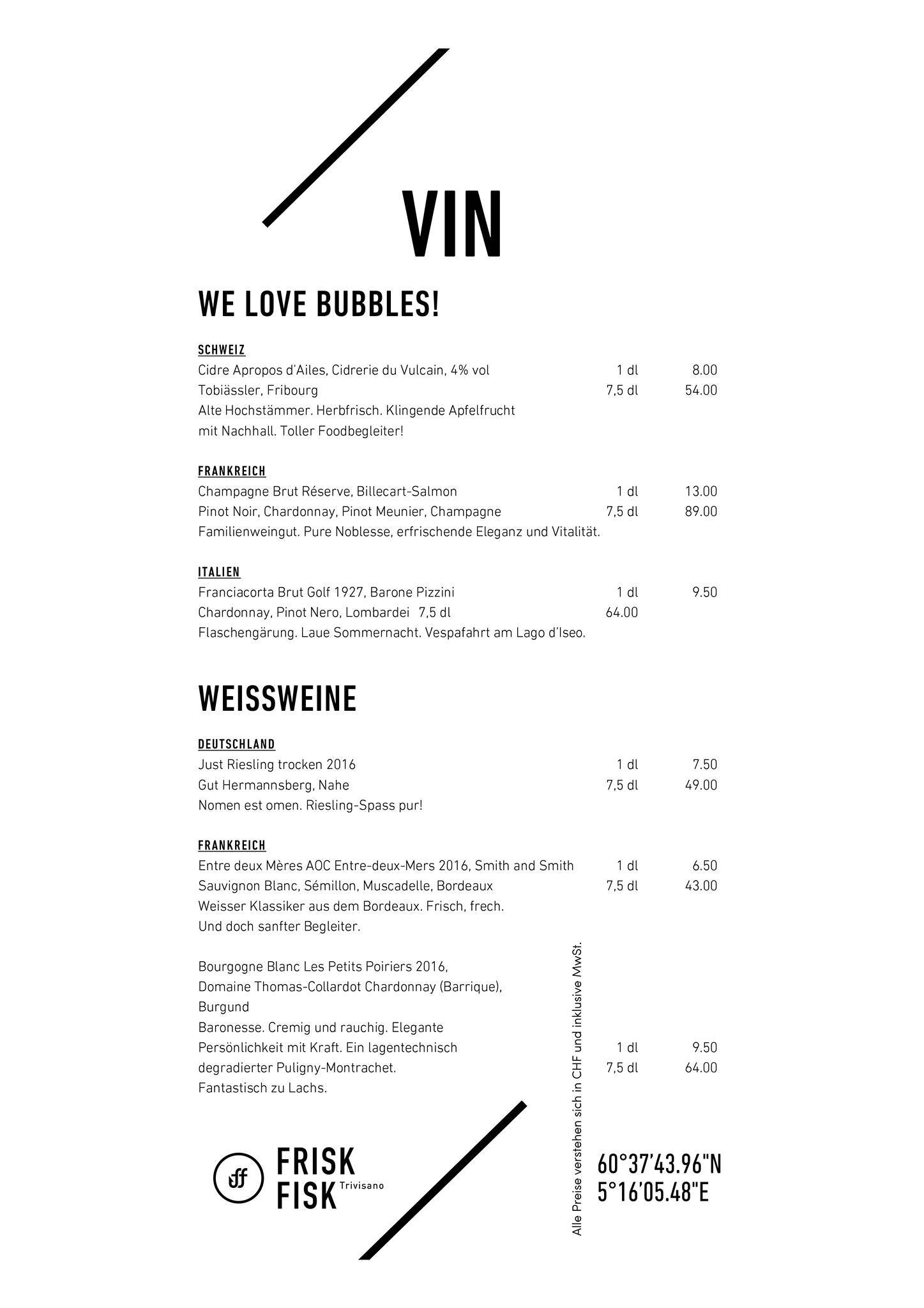 Menu di Frisk Fisk 
