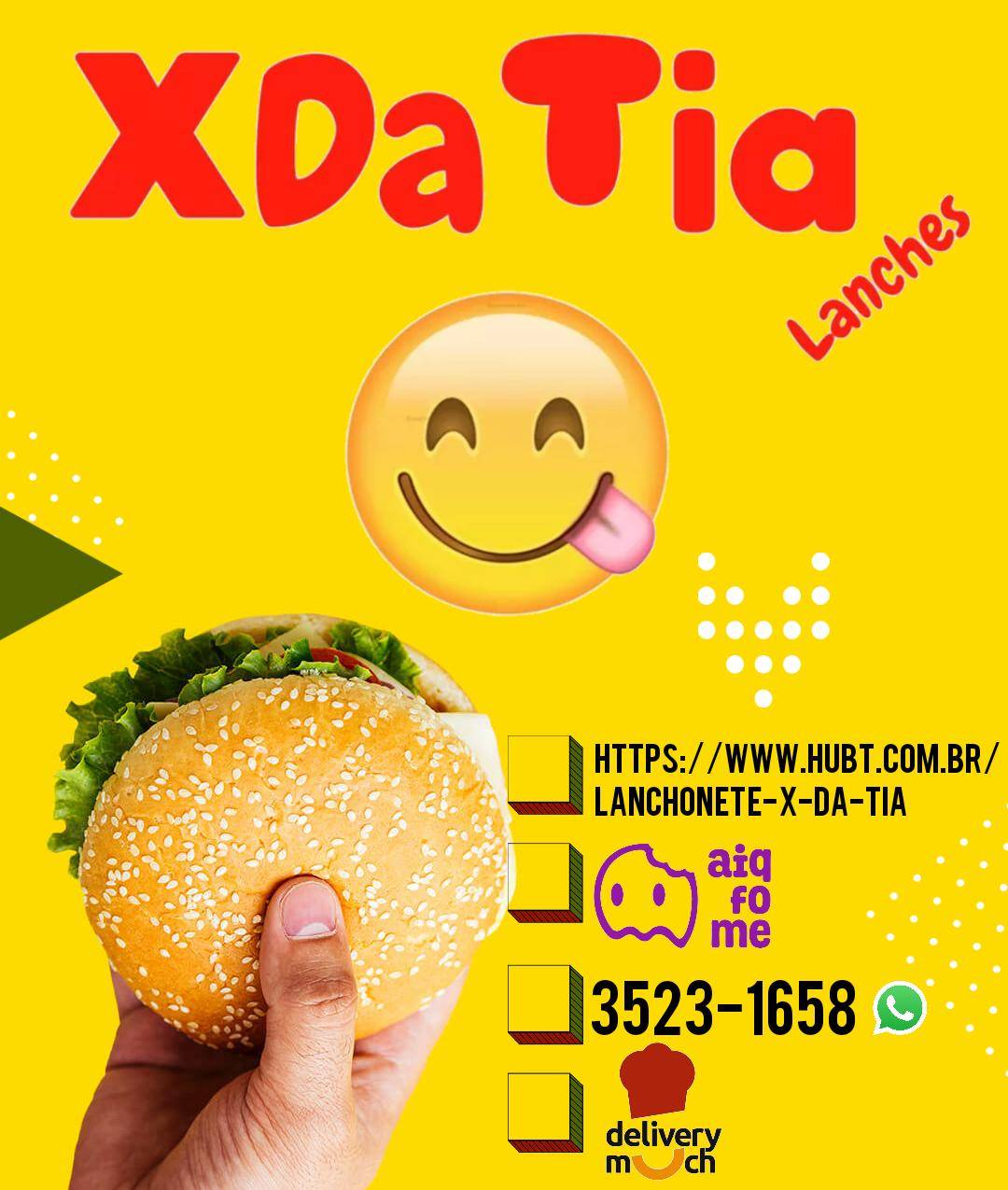 X da Tia cardápio
