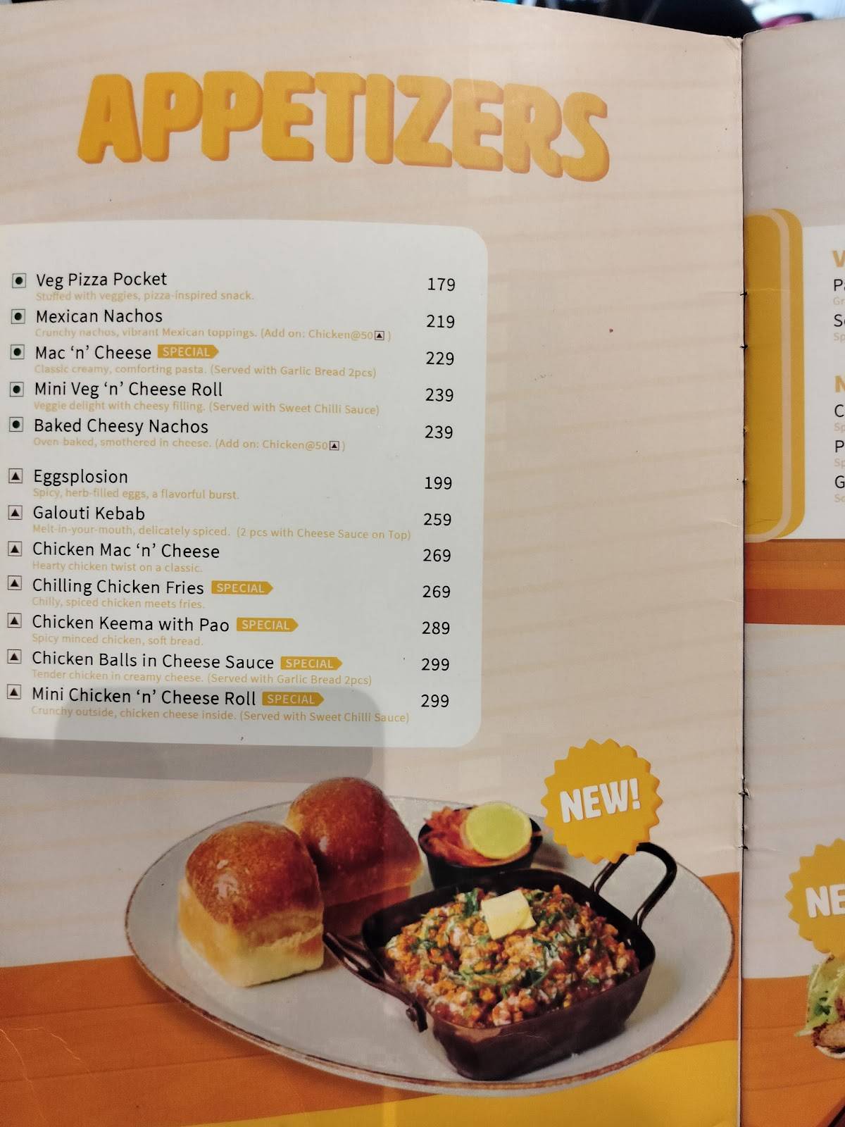 Xero Degrees Paschim Vihar menu