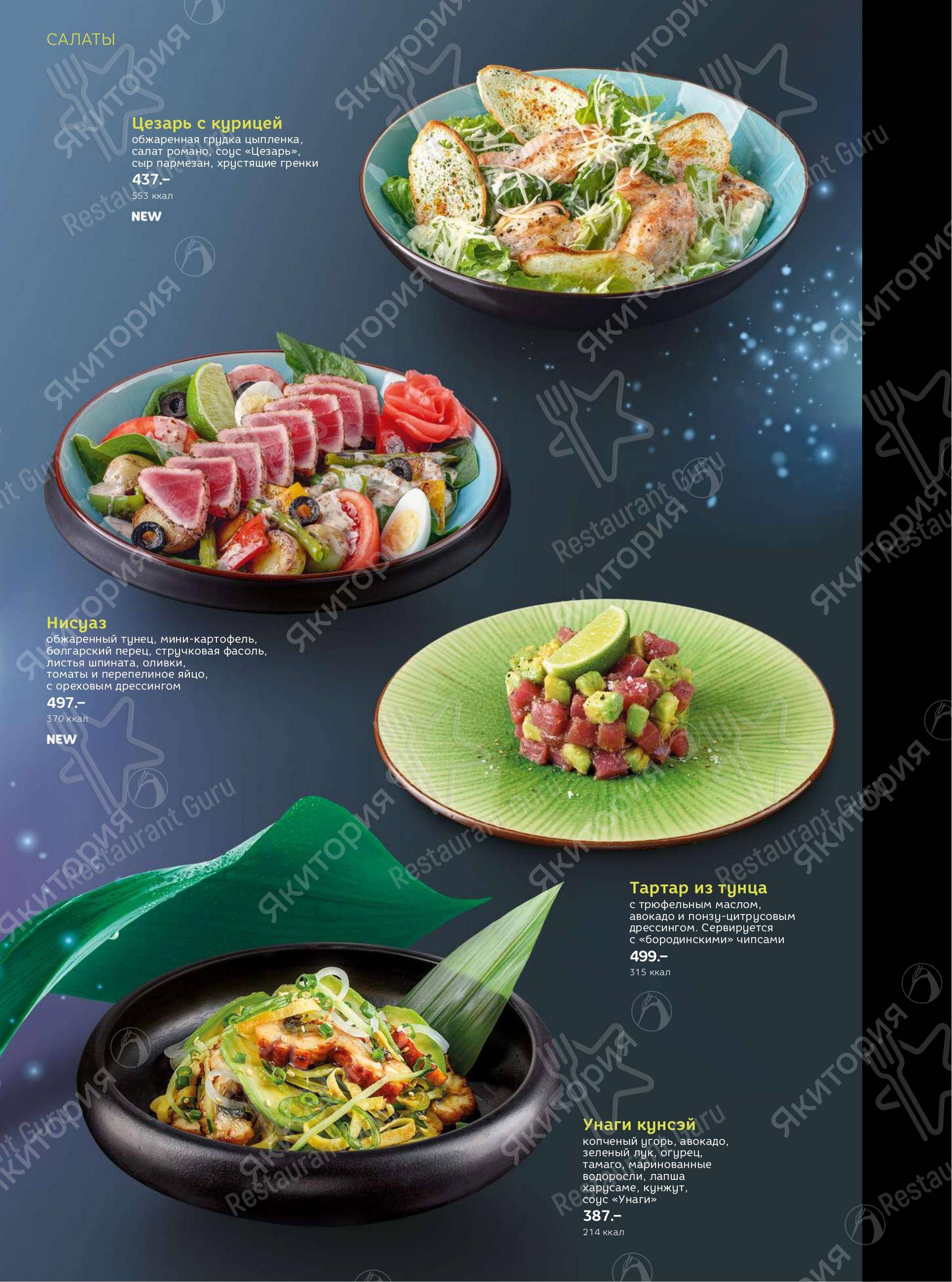 Menu au Yakitoriya restaurant, Moscou, 1st Tverskaya-Yamskaya Street, 7