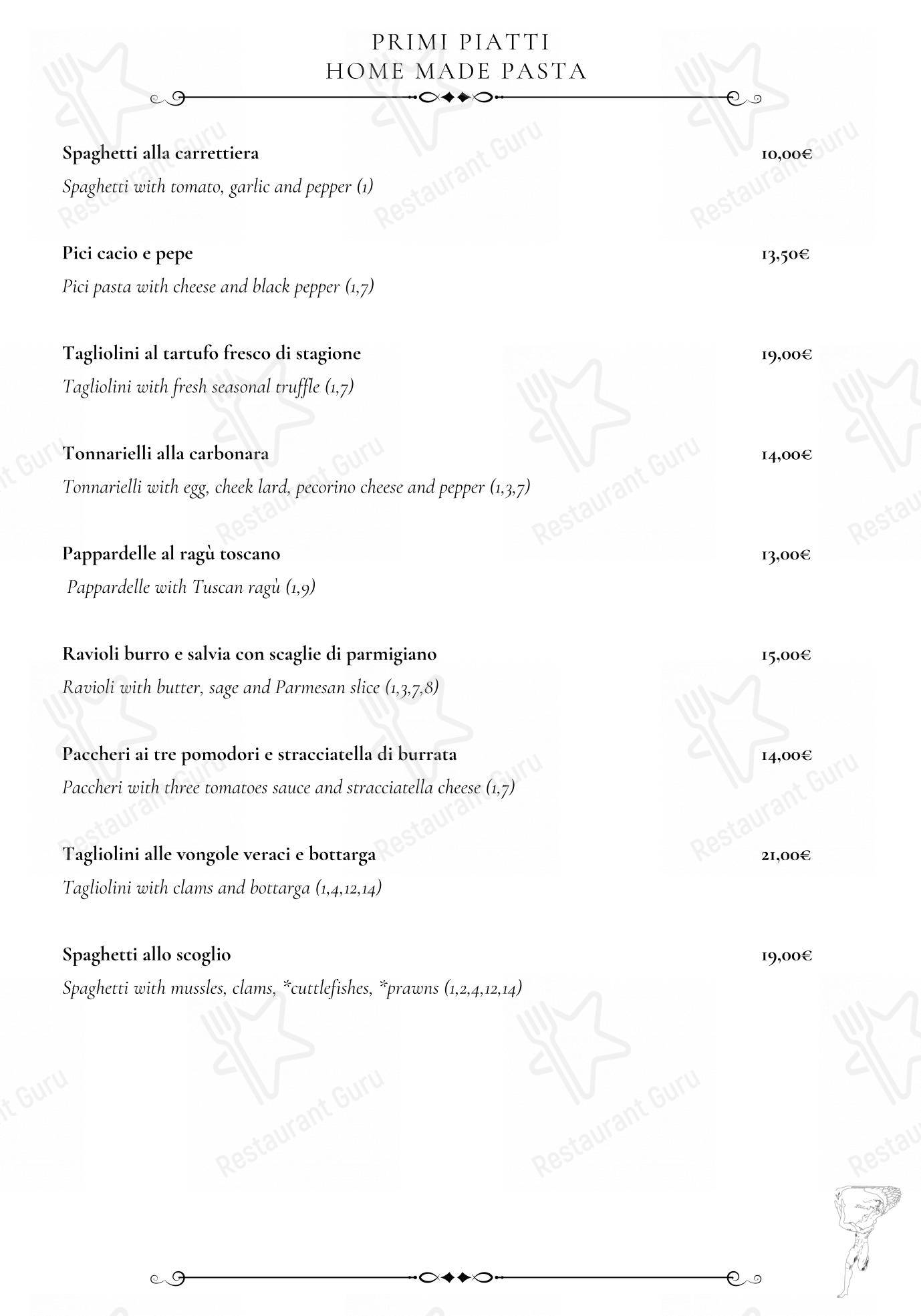 Ristorante Pizzeria Yellow Bar Firenze in Firenze - Menu
