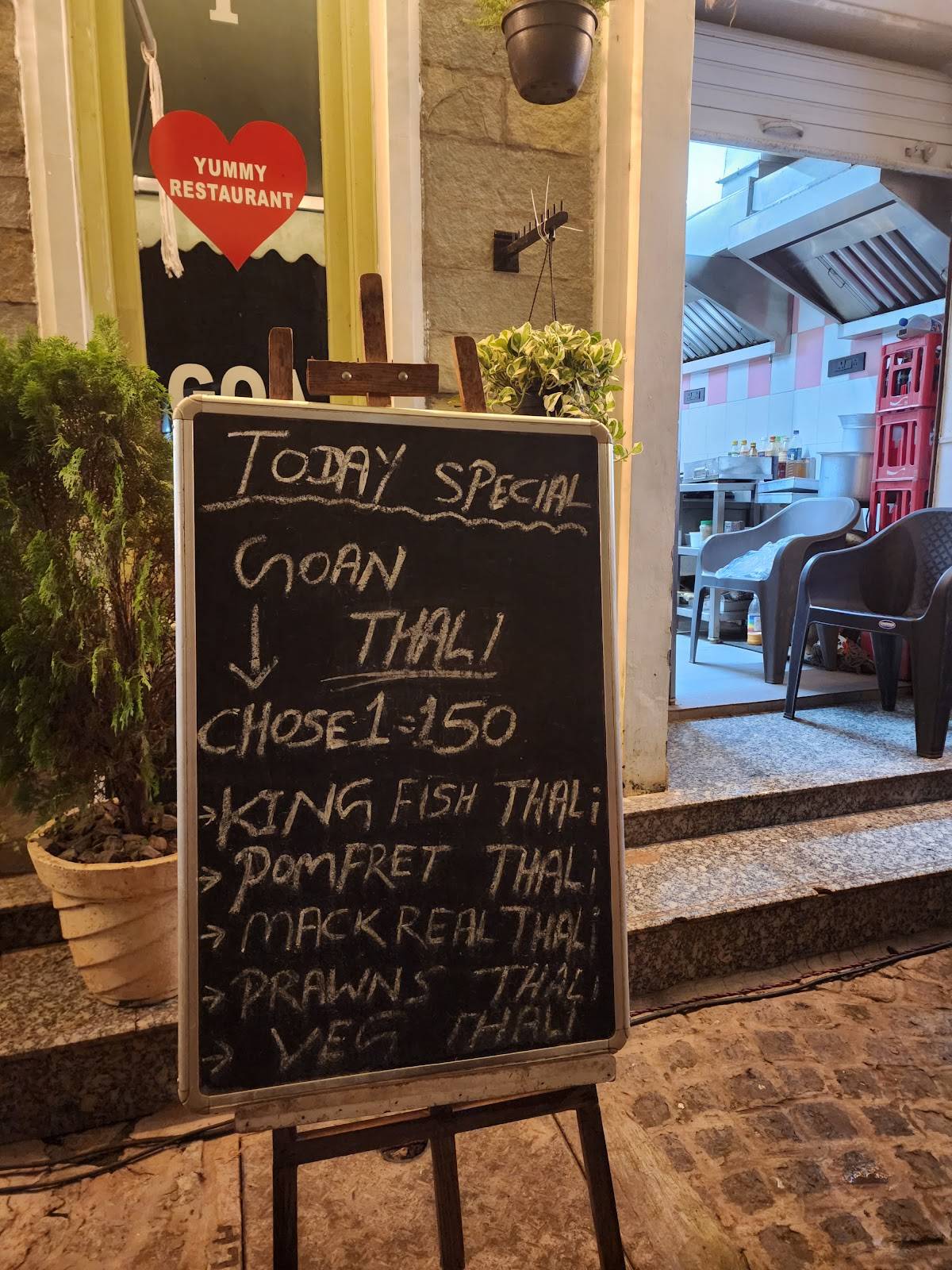 Yummy Restaurant menu