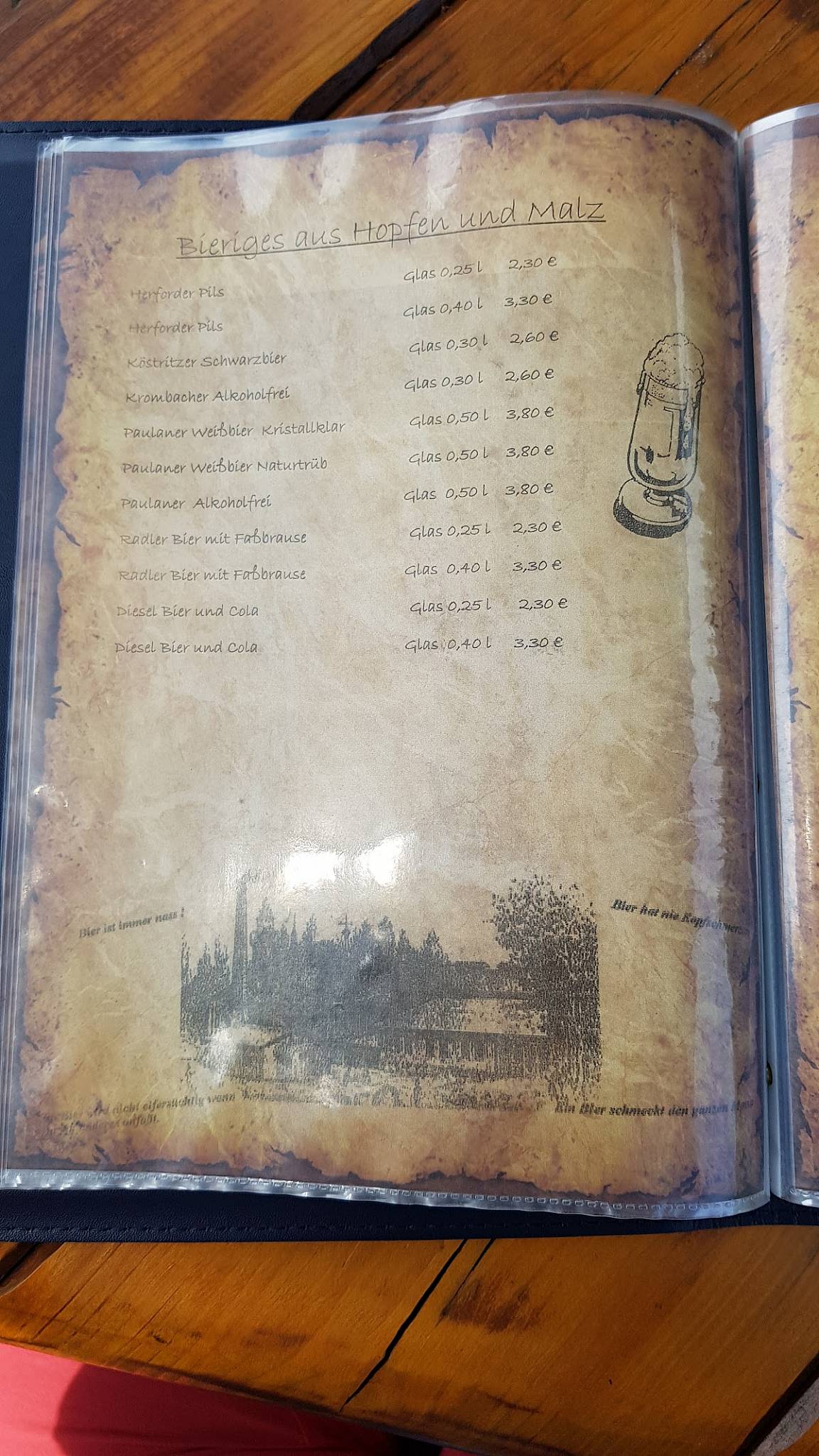 Speisekarte von Gaststätte Haus am Wald Küstenbrück restaurant, Zahna ...