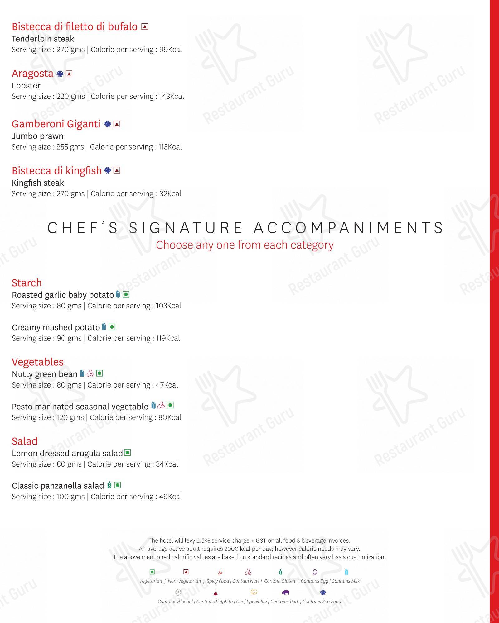 Zanotta - The Leela Ambience Gurugram in Gurugram - Menu