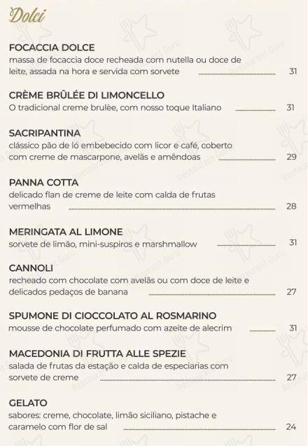 菜单 para Zena Caffé em São Paulo