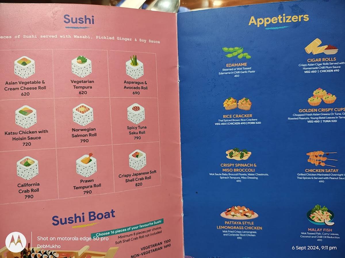 Ziu Restaurant menu