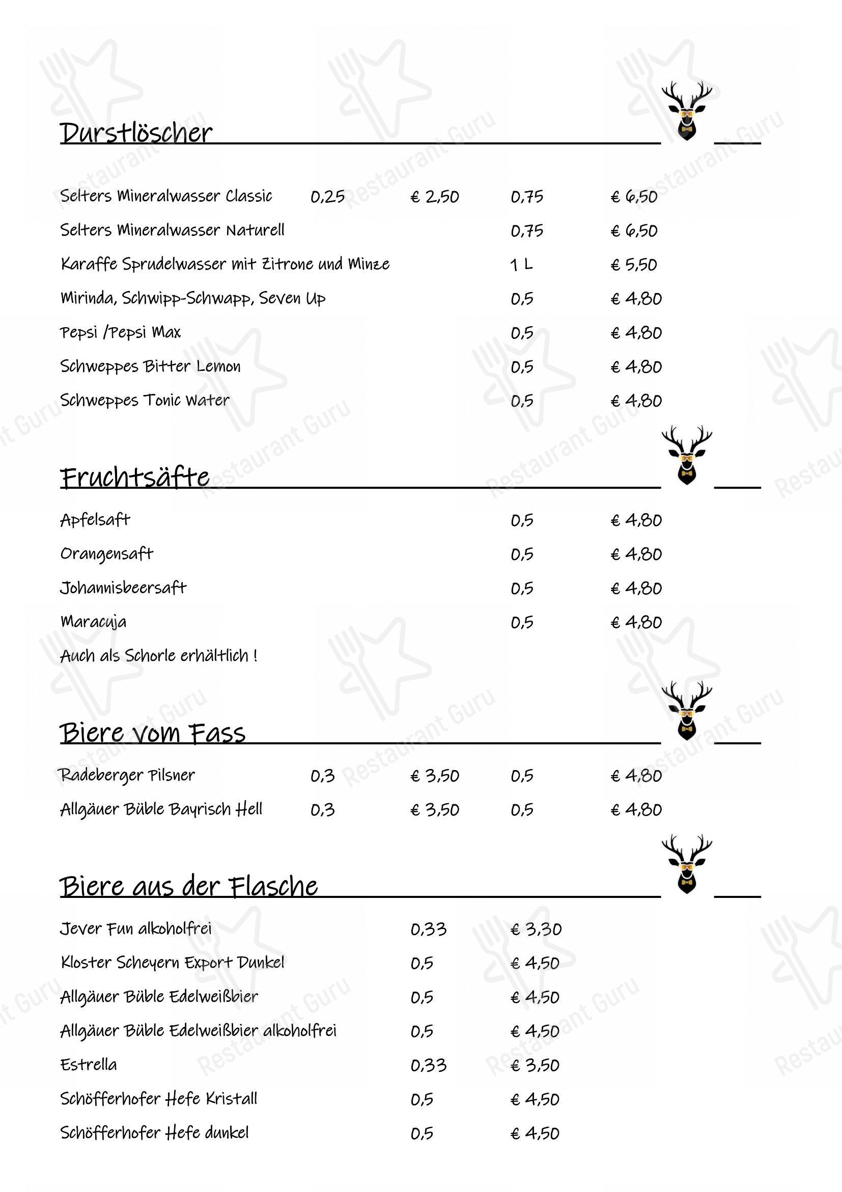 Menu pour Zur Waldschänke - Rödermark restaurant