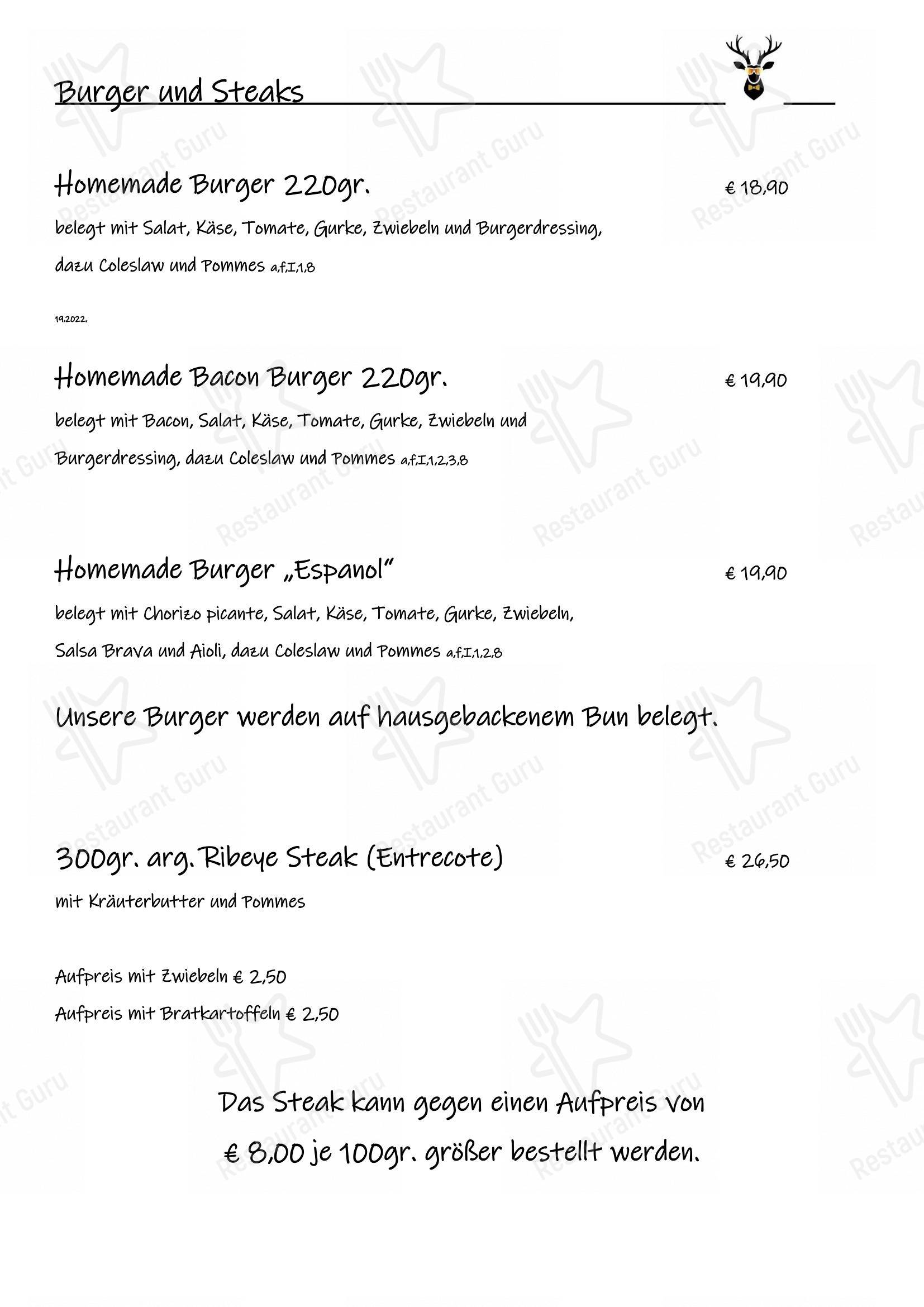 Menu pour Zur Waldschänke - Rödermark restaurant