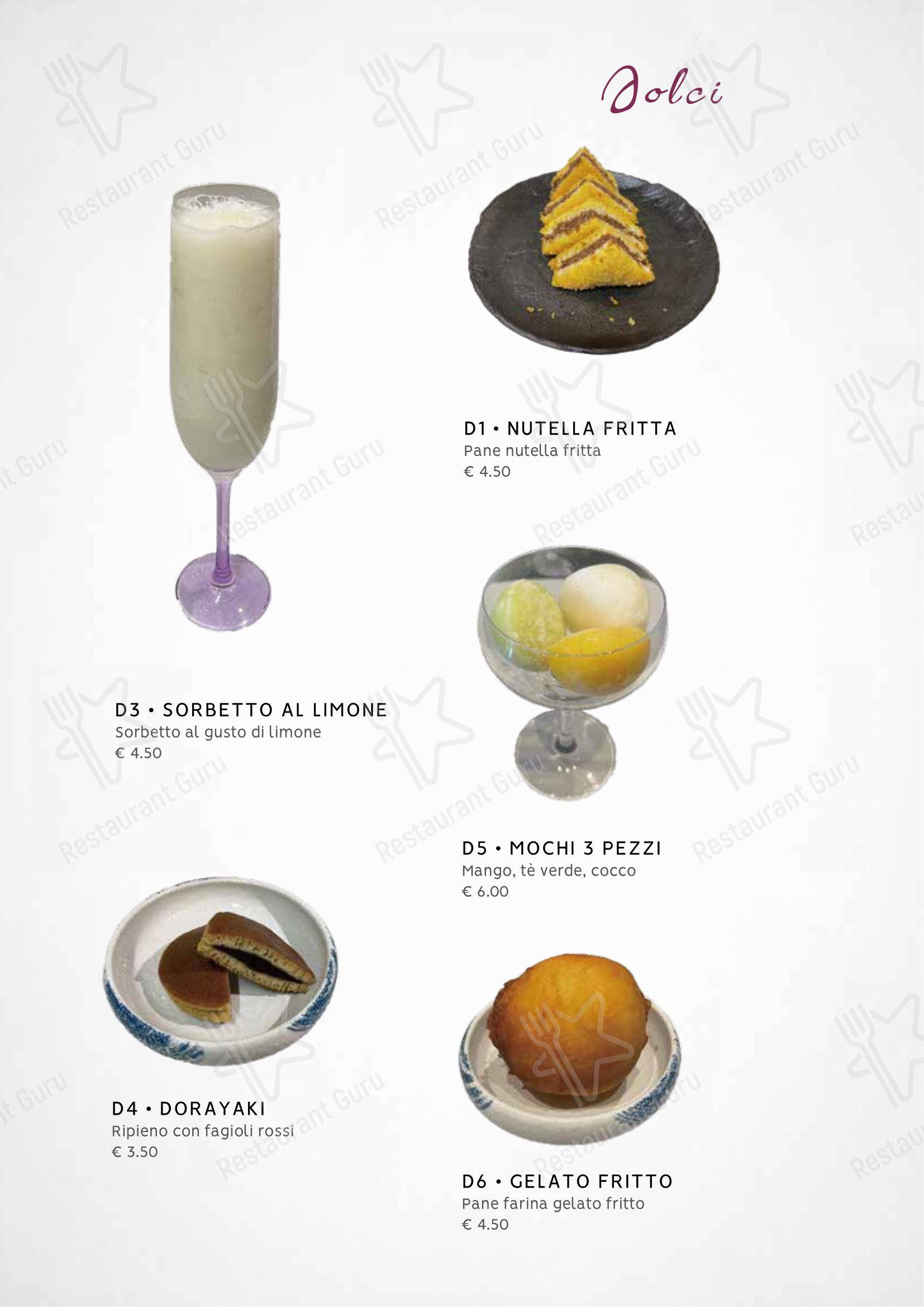 Zuru sushi in Reggio Calabria - Menu