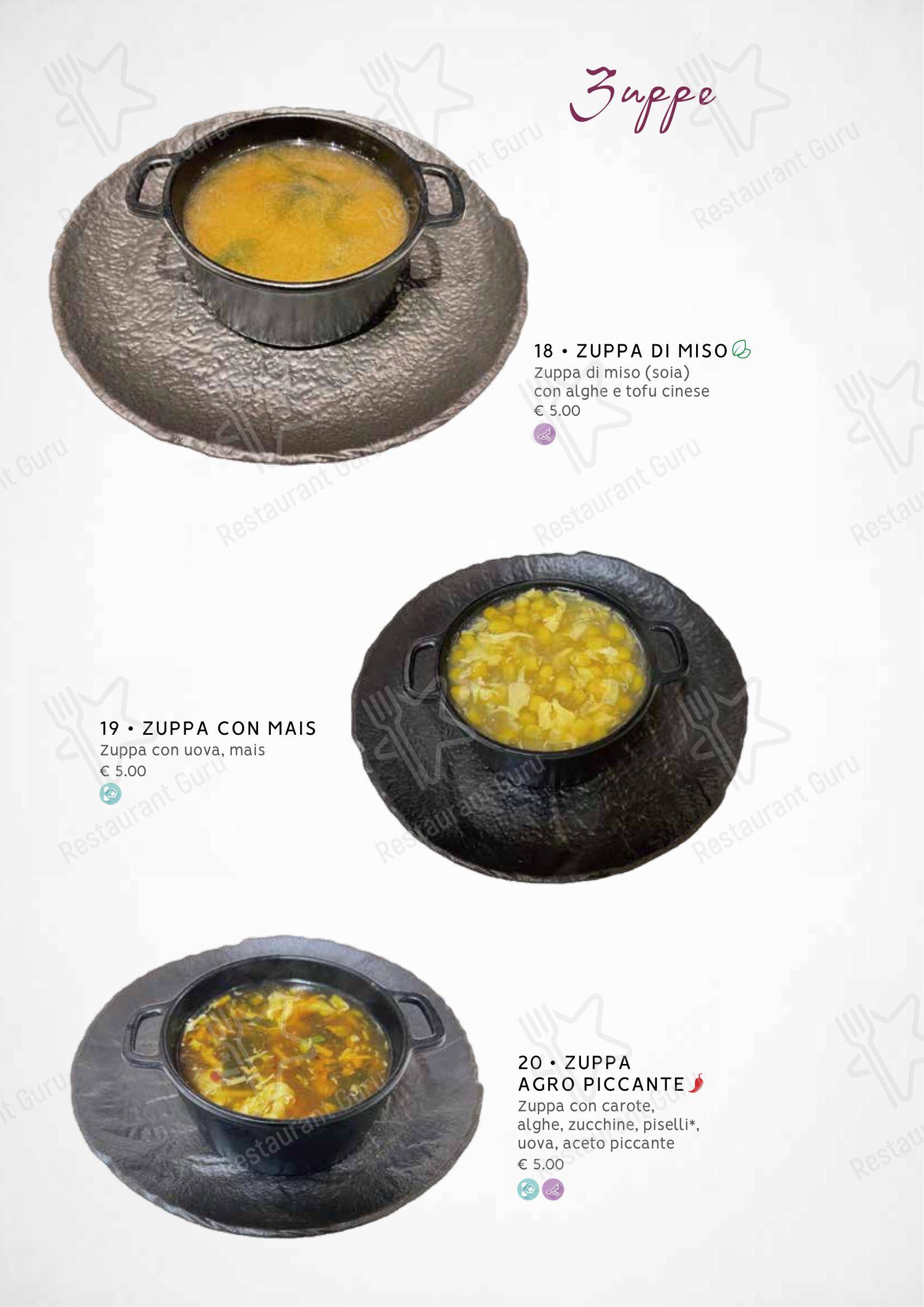 Menu bar per Zuru sushi in Reggio Calabria