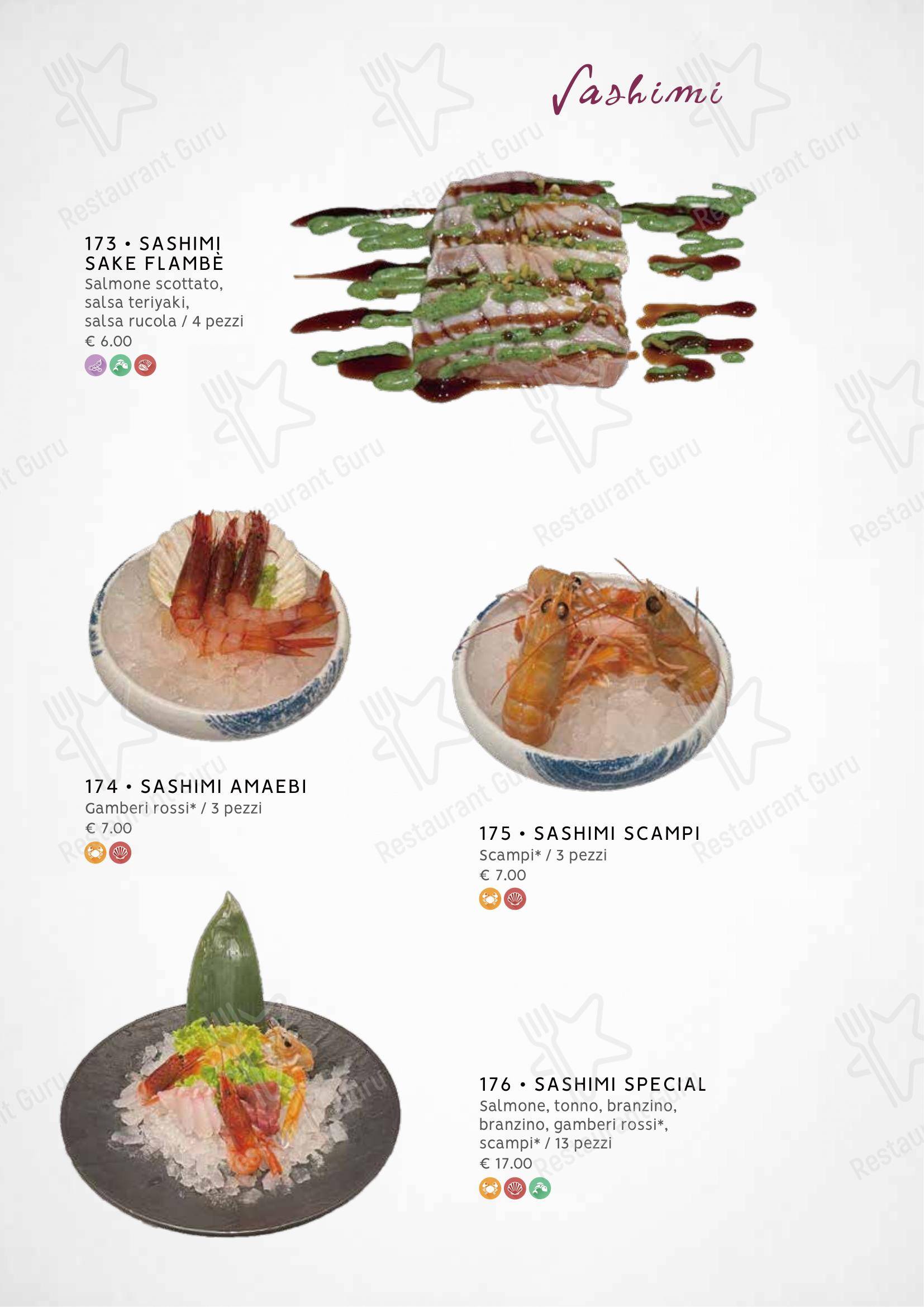 Menu bar per Zuru sushi in Reggio Calabria