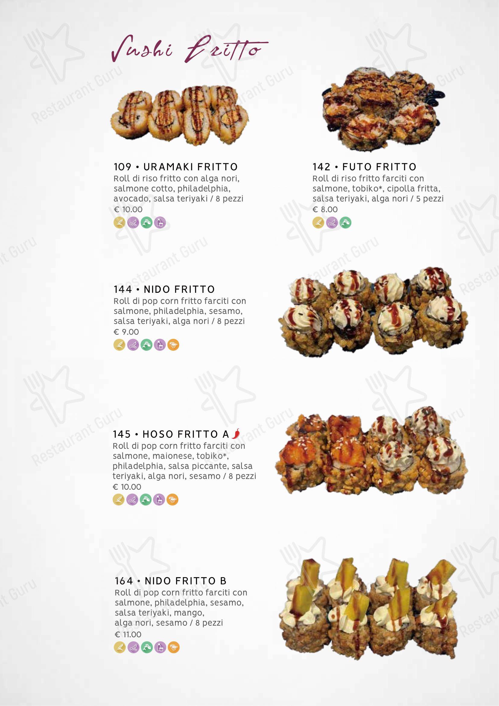 Zuru sushi in Reggio Calabria - Menu