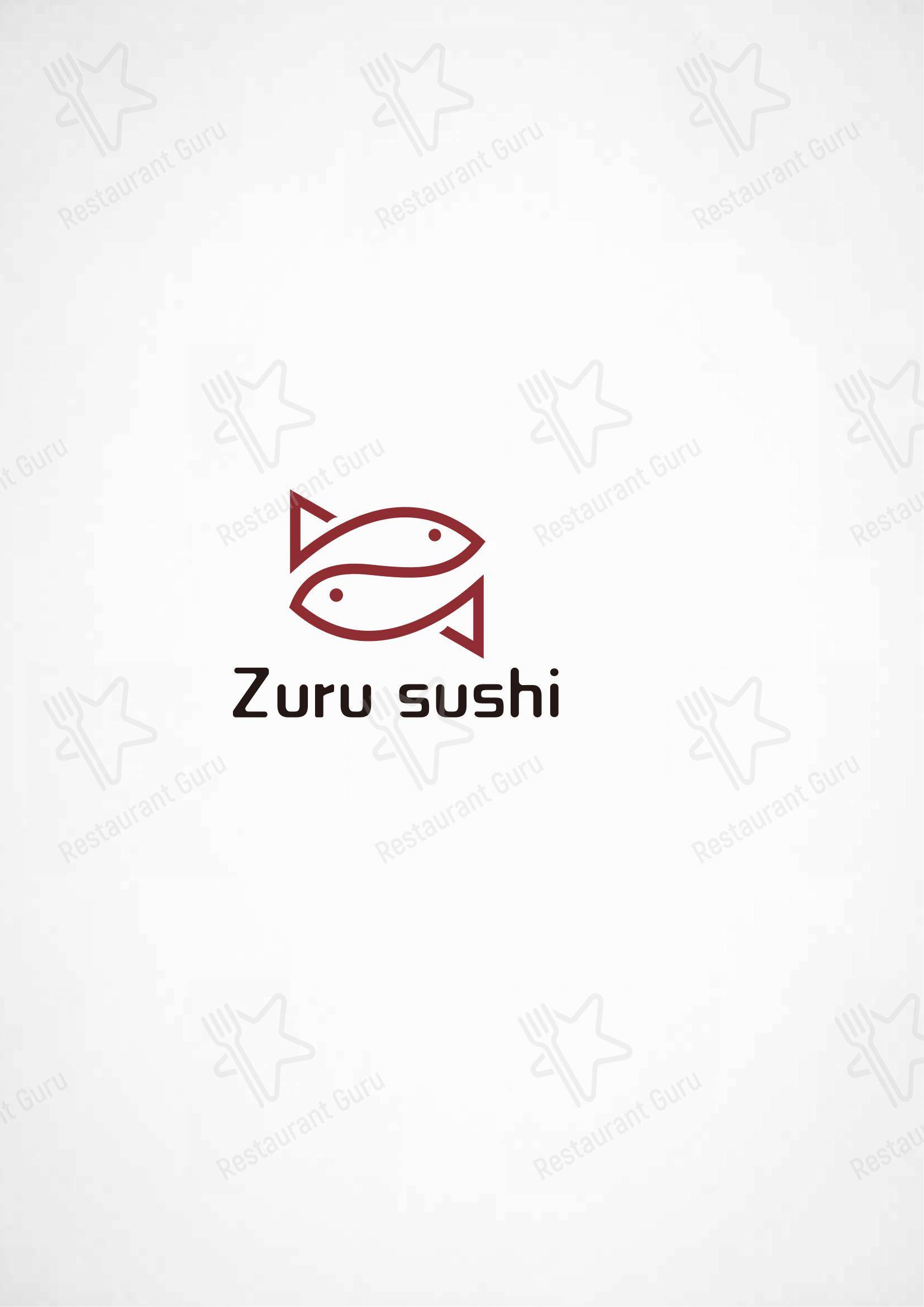 Menu bar per Zuru sushi ristorante