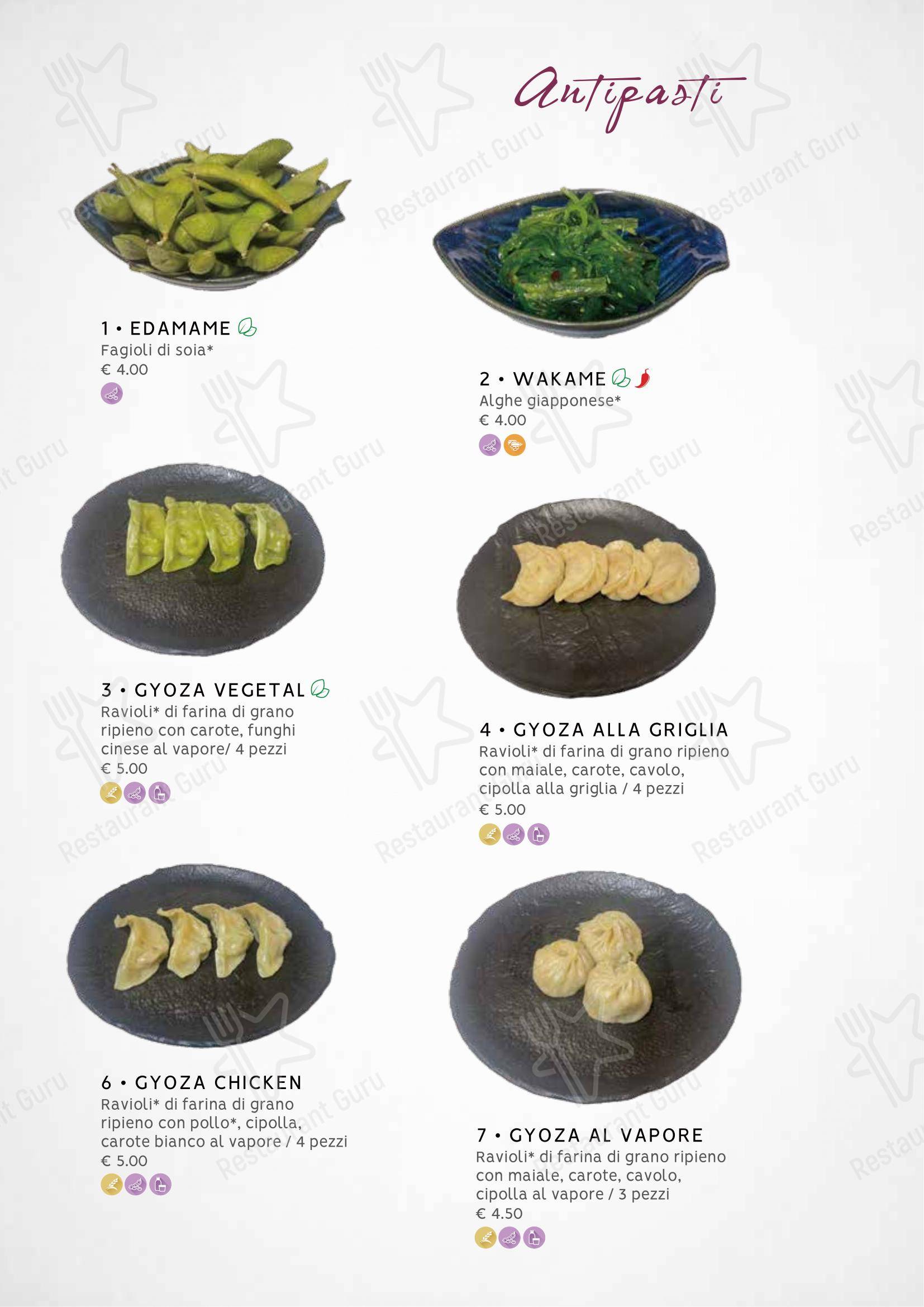 Menu per Zuru sushi in Reggio Calabria