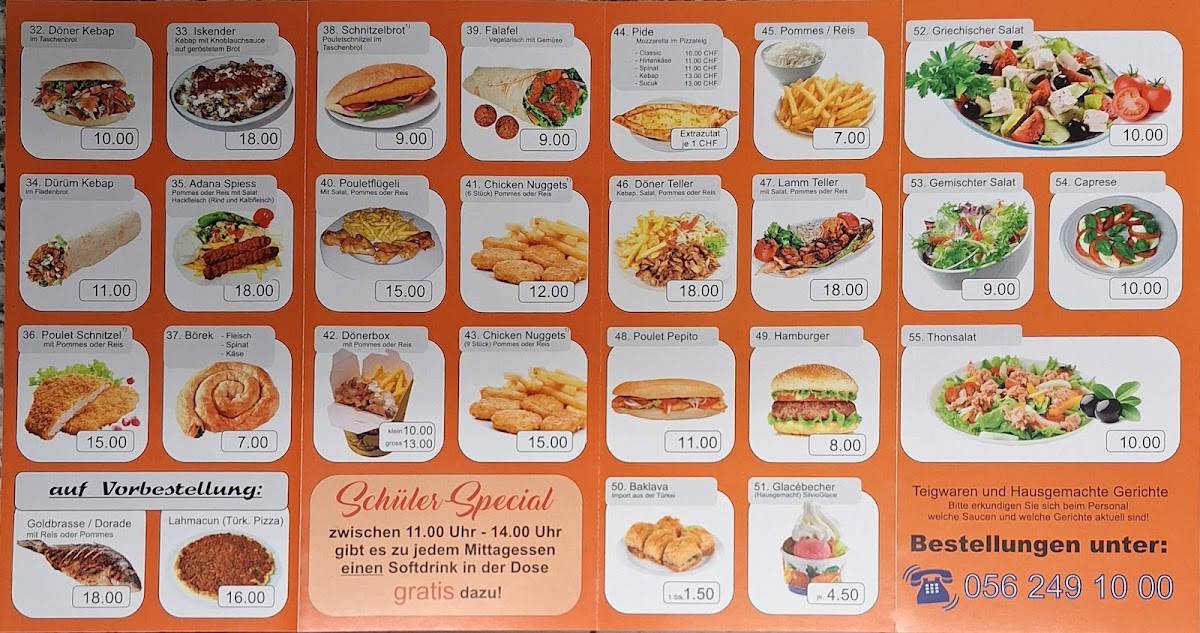 Menu di Zurzi Kebap GmbH 