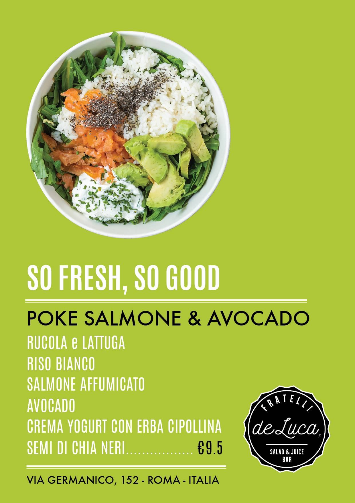 Menu di Fratelli de Luca - Salad&Juice Bar 
