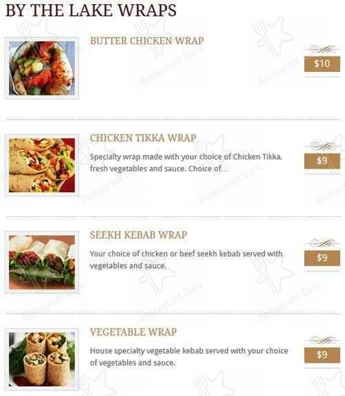 Menu de Indian Cuisine By The Lake