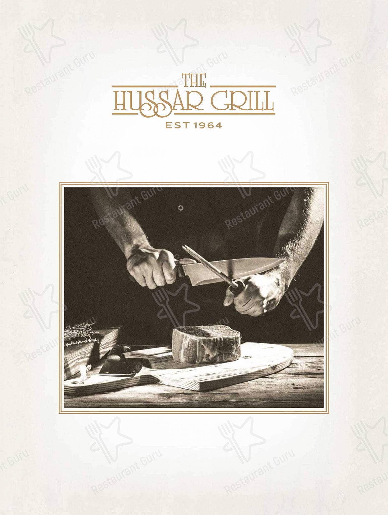 Menu at The Hussar Grill GrandWest restaurant, Cape Town, Shop 43
