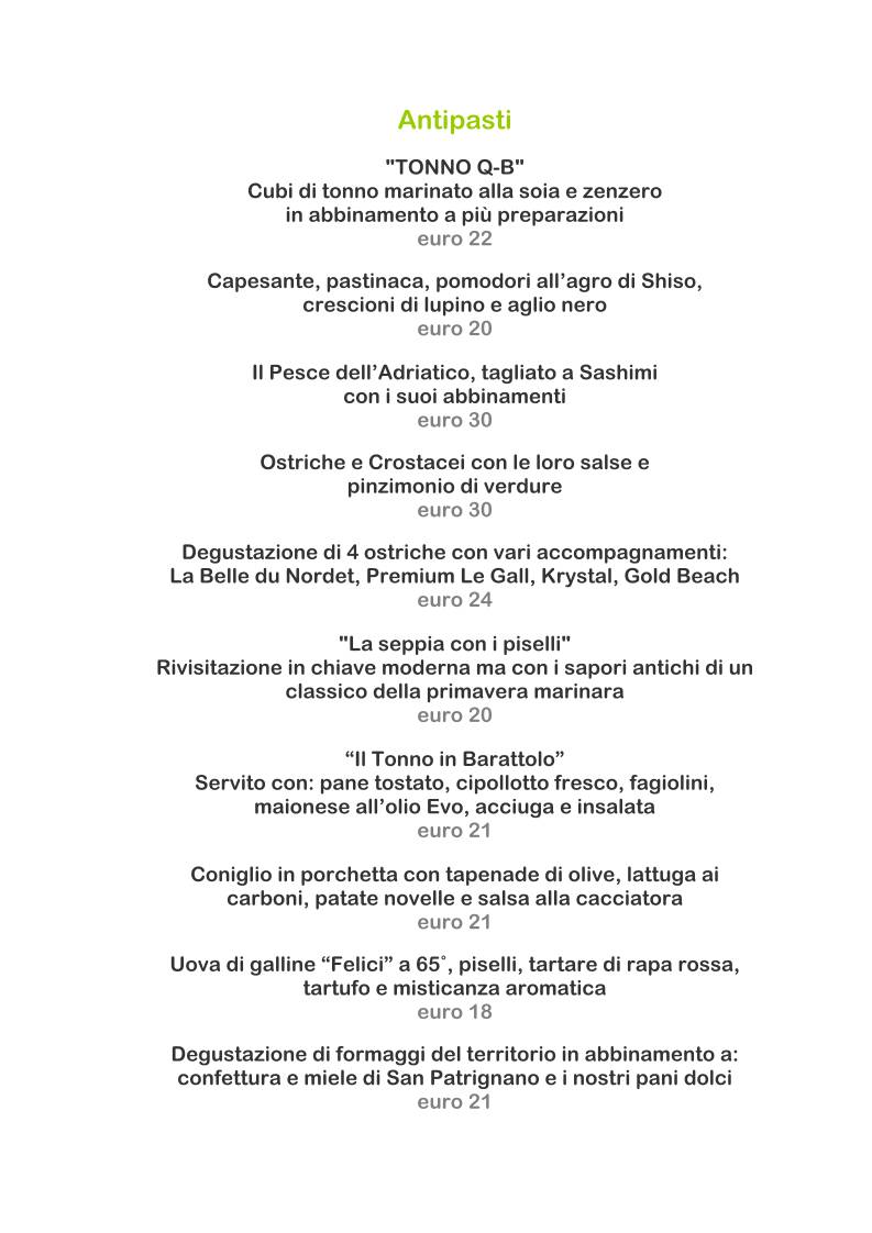 Menu di I-Fame Restaurant 