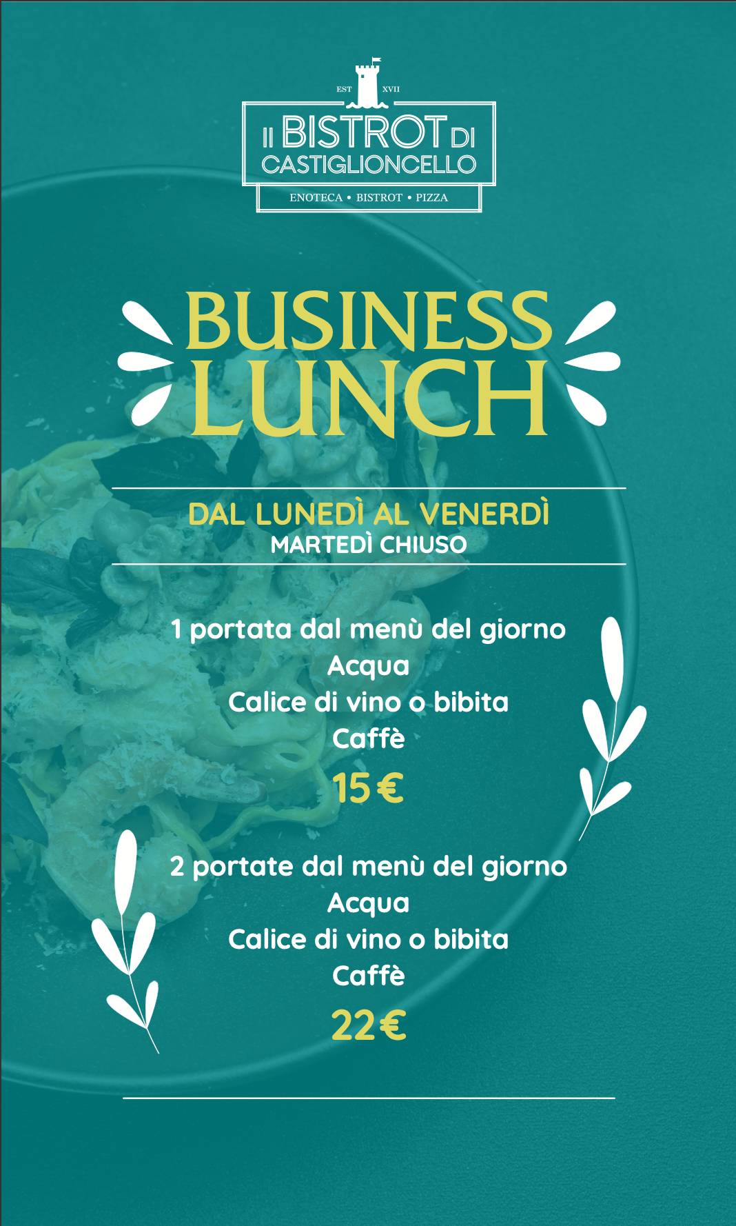 Menu di il Bistrot di Castiglioncello 