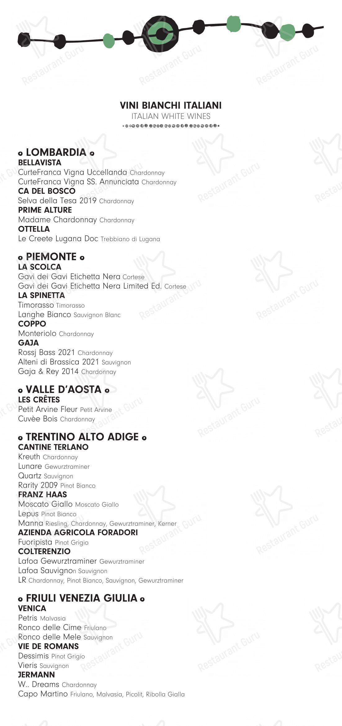 10 Corso Como in Milano - Ночное меню