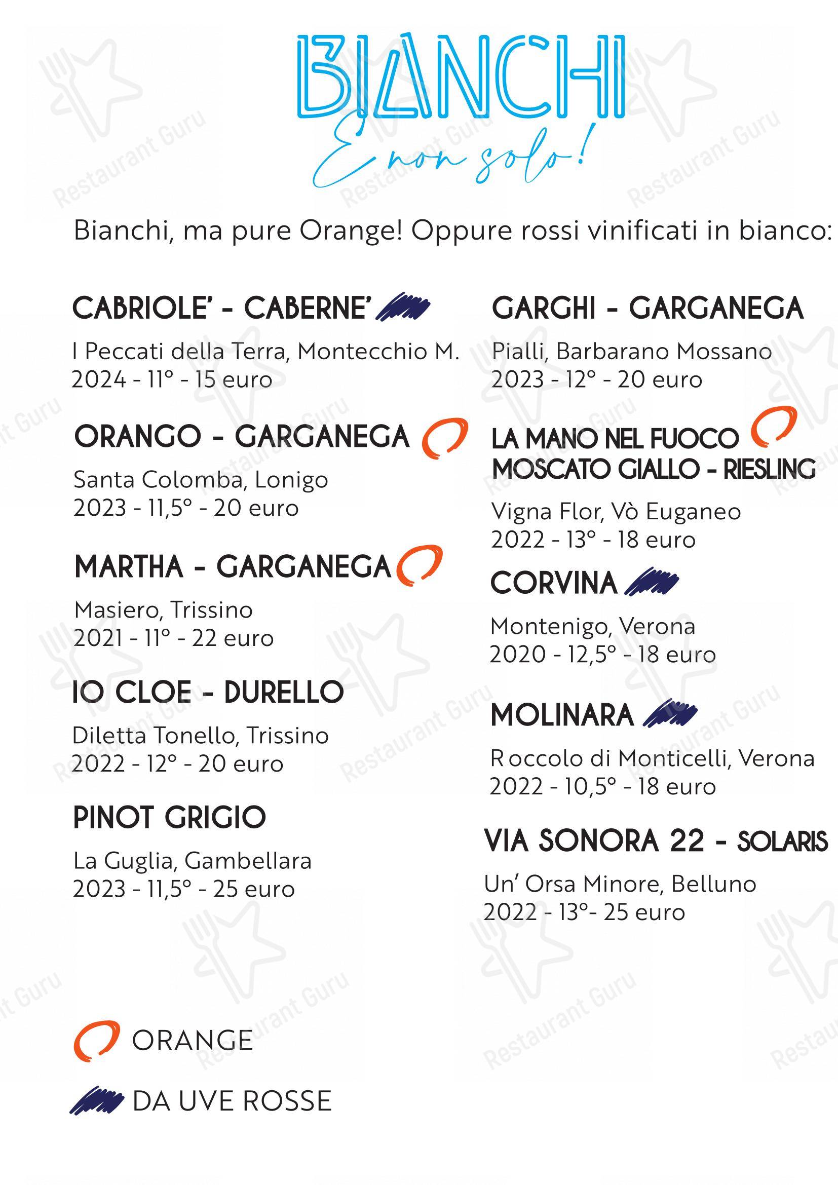 Menu di Agriturismo I Peccati della Terra - Menu