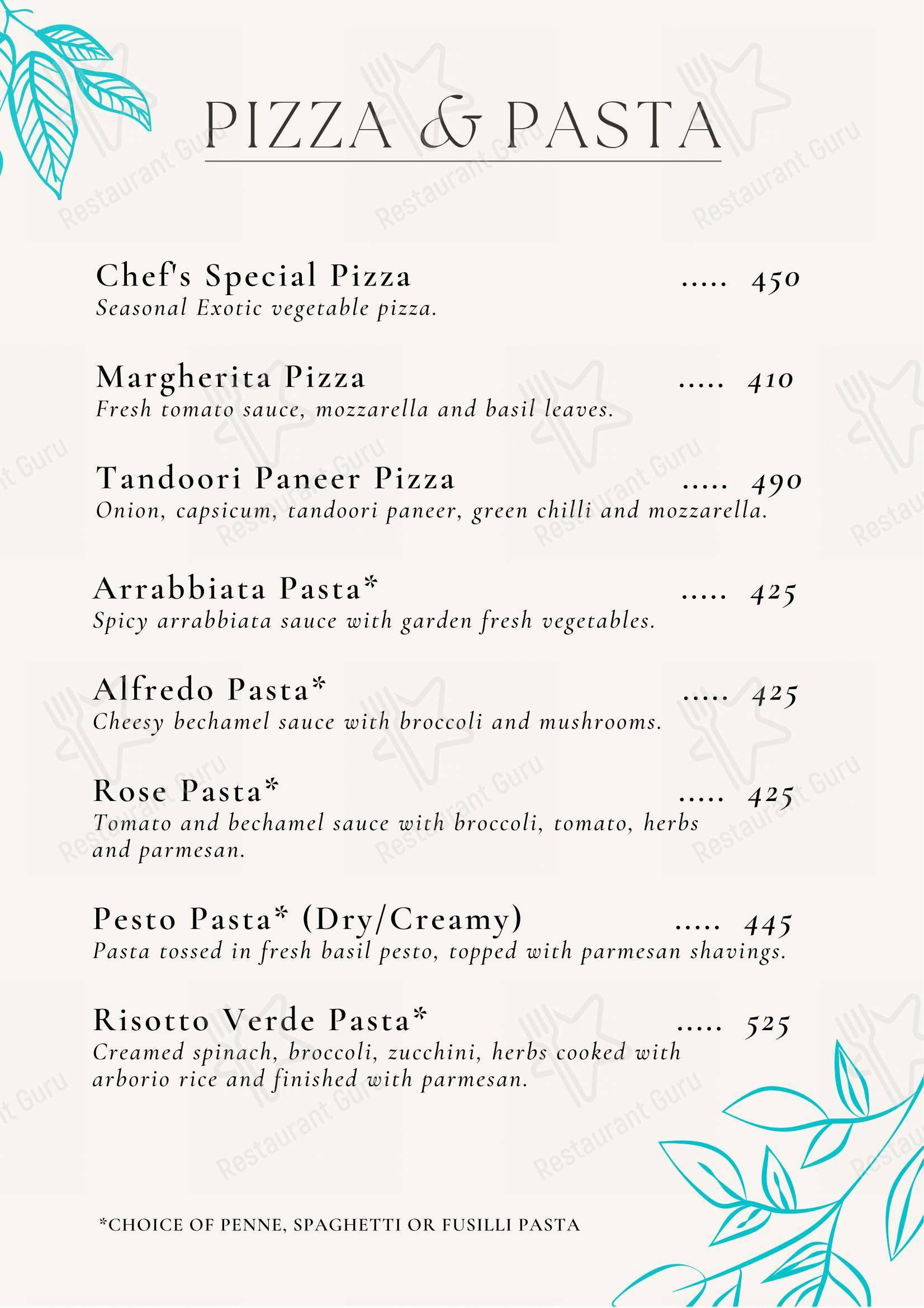 Ambar Fine Dine Restaurant - Menu