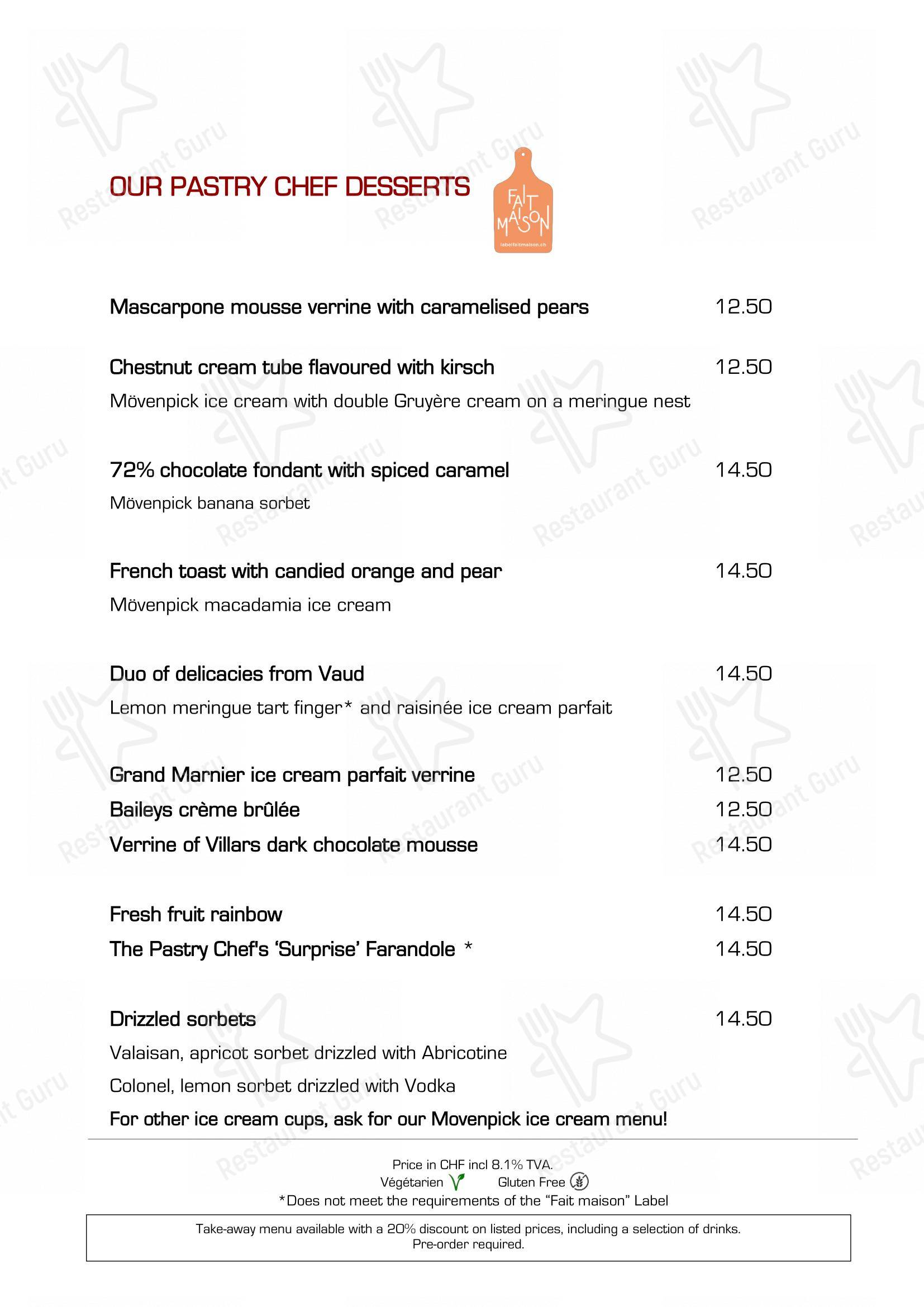 Ночное меню per Brasserie La Coupole 1912 - Restaurant Resto Bar ristorante