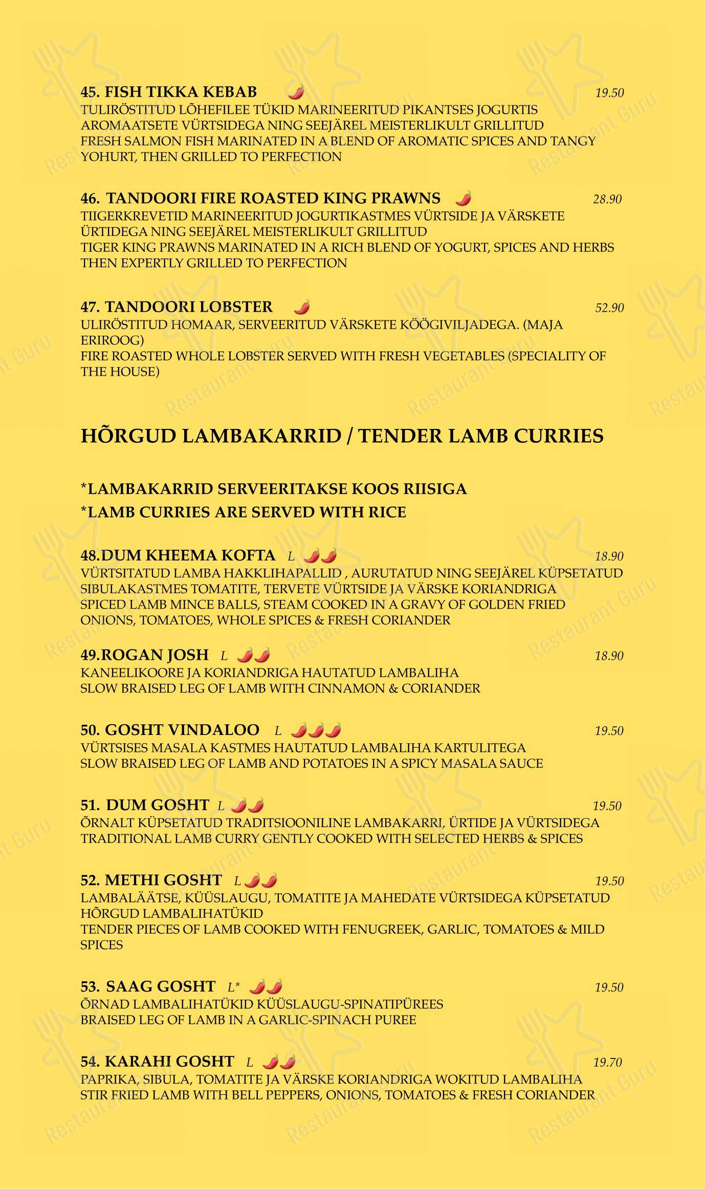 Menu bar pour Chakra dans Tallinn