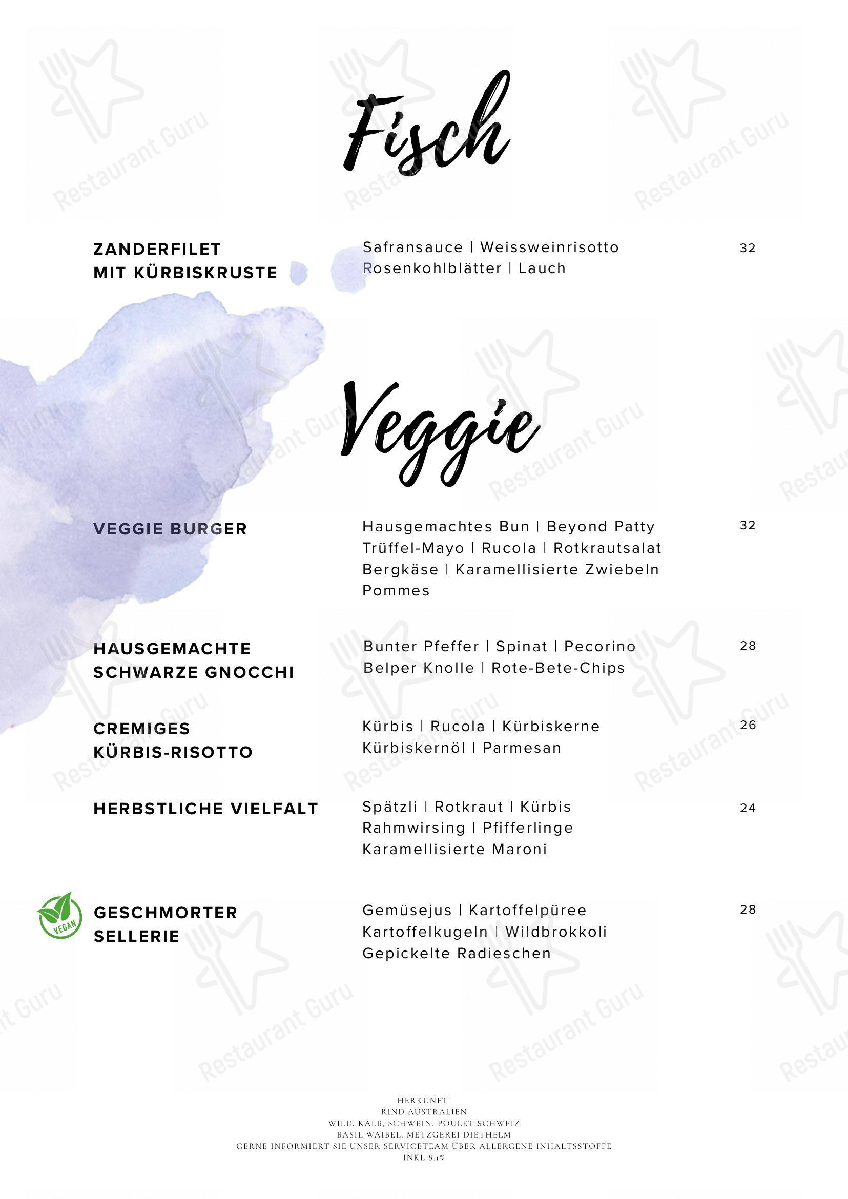 Menu di FORUM Restaurant Bar Zigarrenlounge - Menu