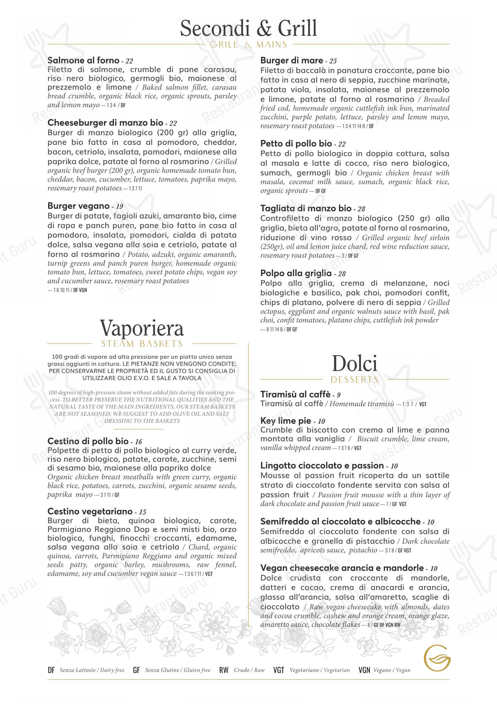 Коктейльная карта per Ginger - Spagna in Roma