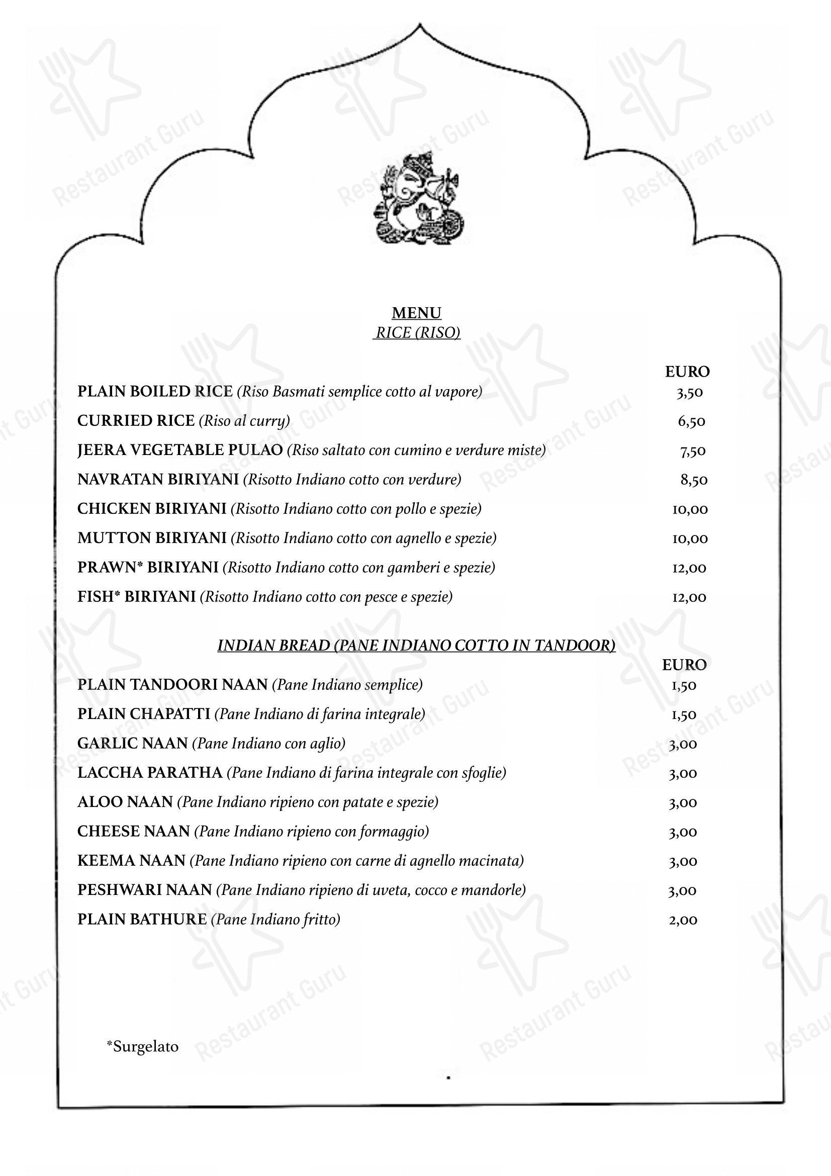 Menu per Himalaya Palace ristorante