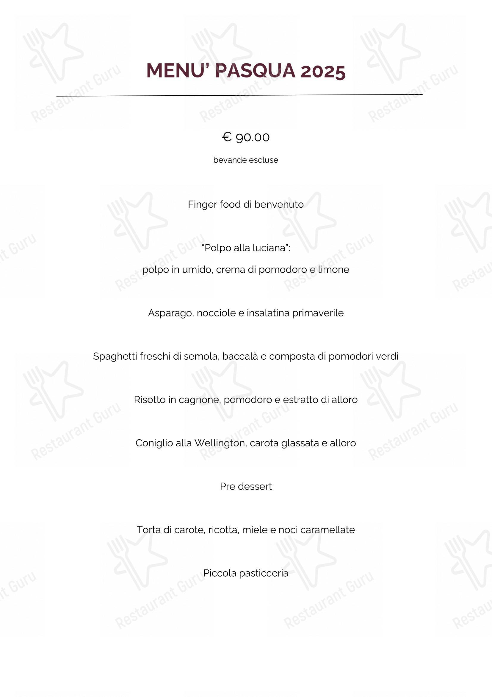Menu di Il Patio - Коктейльная карта