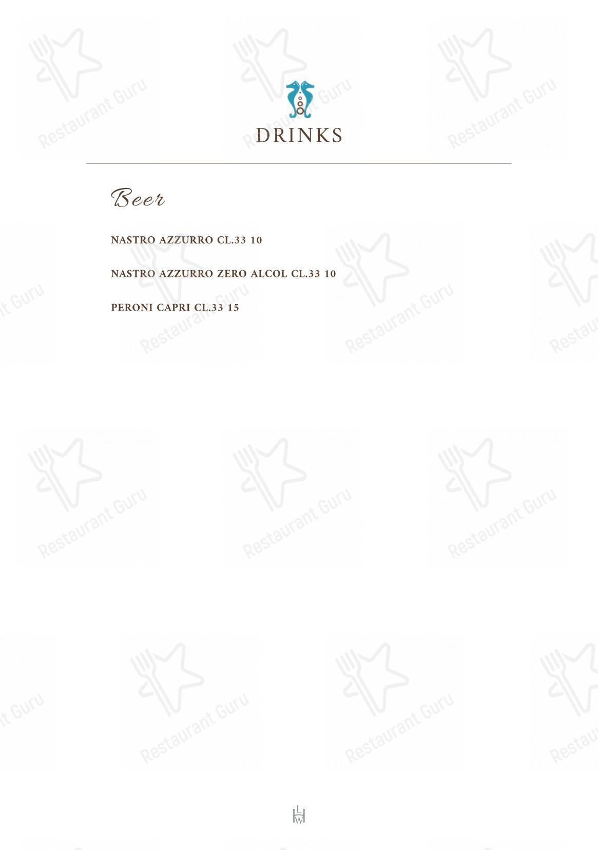 Menu bar per Jacky Bar pub & bar
