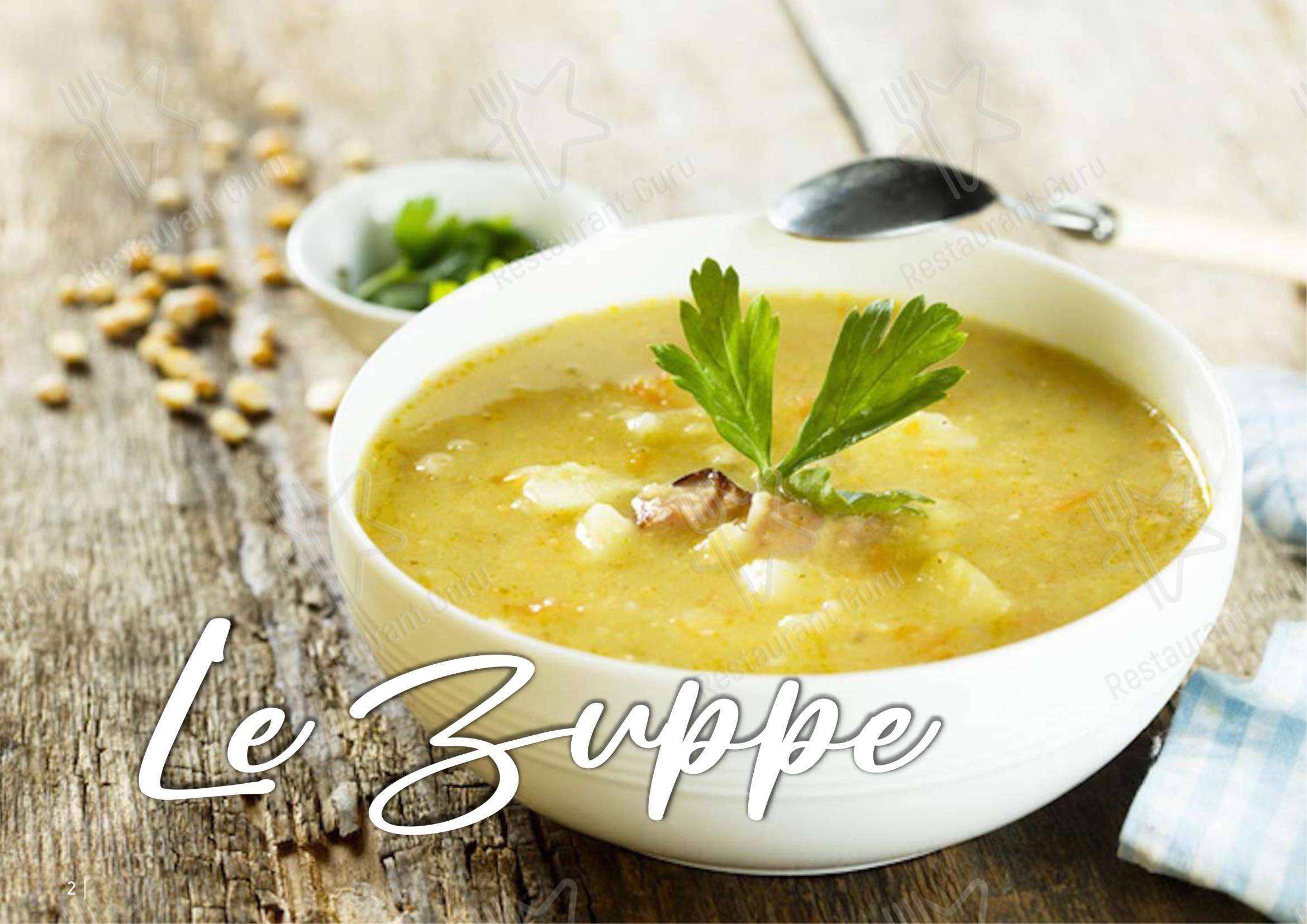 Основное меню per La Stalla Restaurant Pizzeria pizzeria