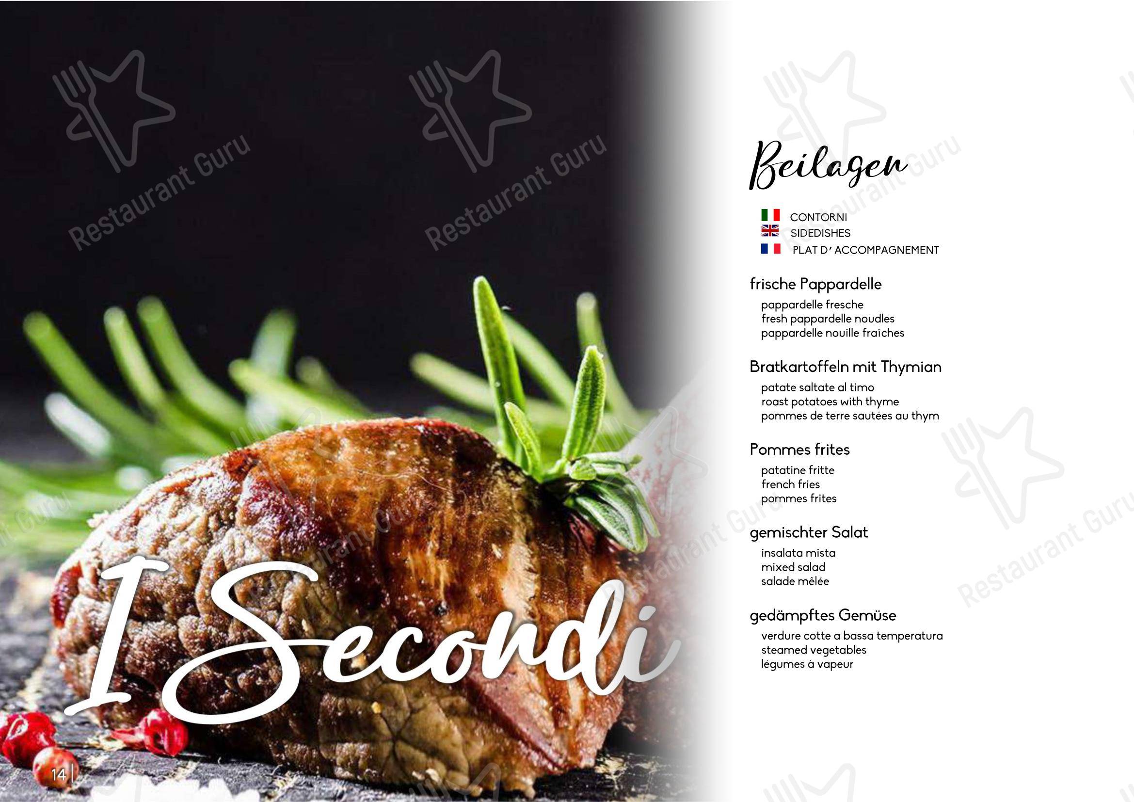 La Stalla Restaurant Pizzeria in San Maurizio - Основное меню