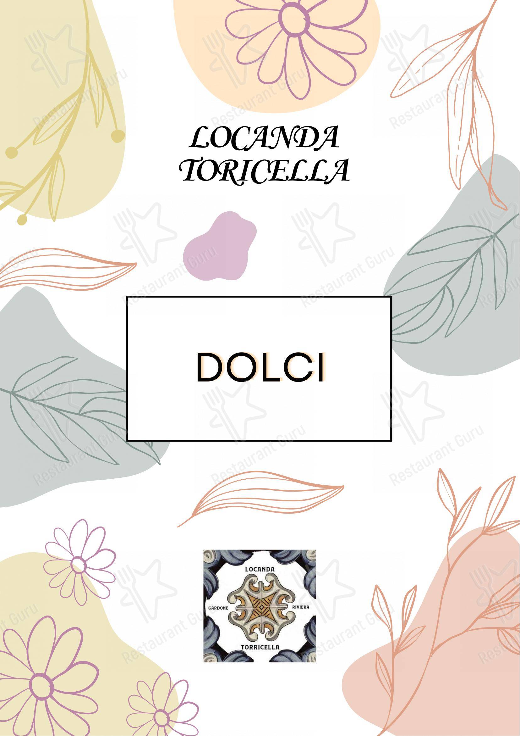 Ночное меню per Locanda Torricella ristorante