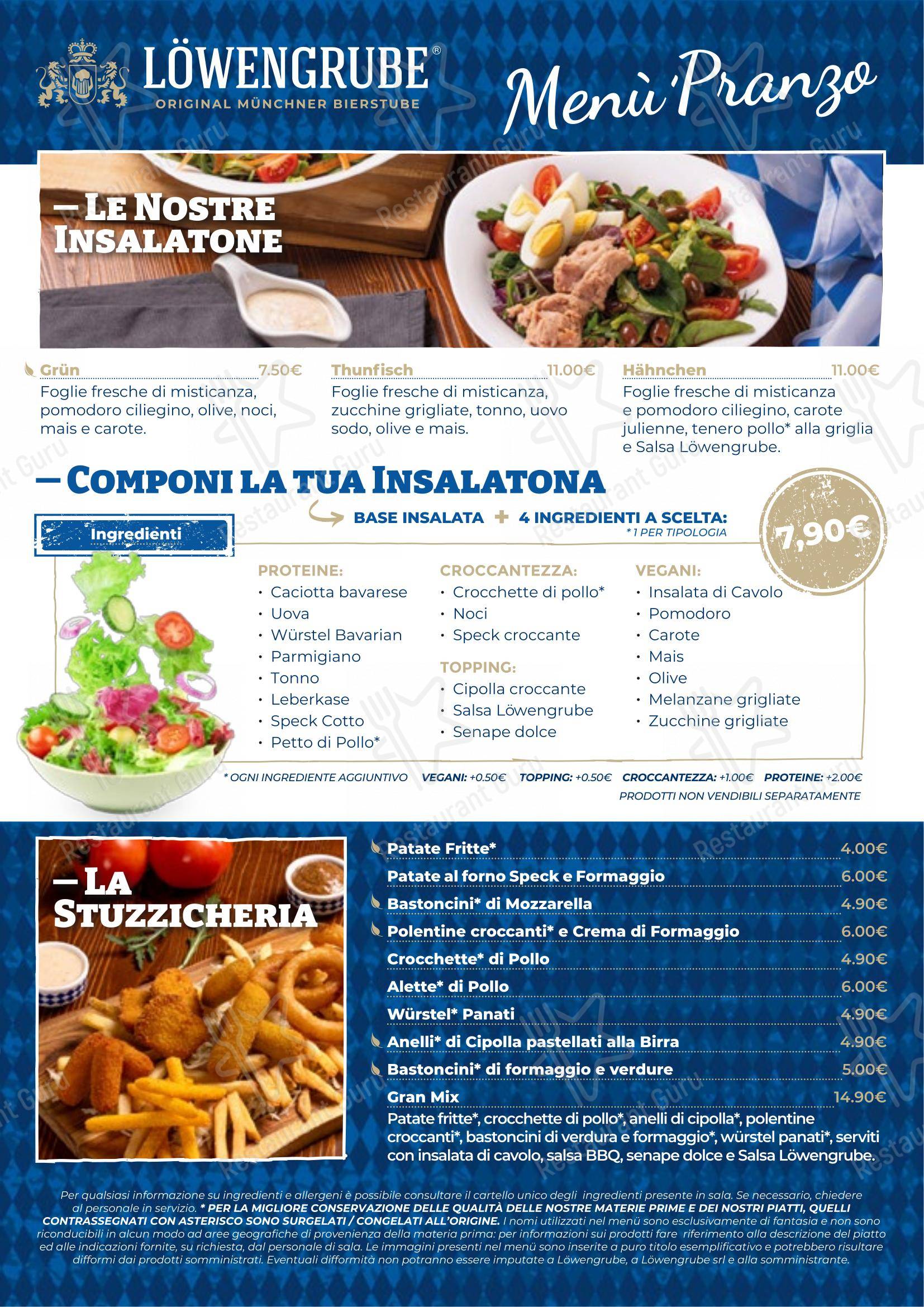 菜单 per Löwengrube Modena in Modena