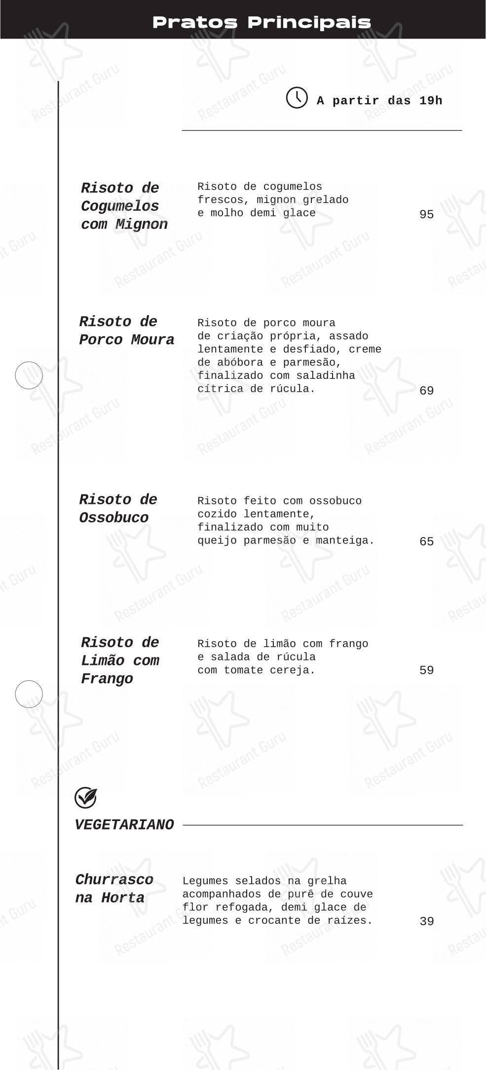 Основное меню para Lumen Café + Gastronomia em Ponta Grossa