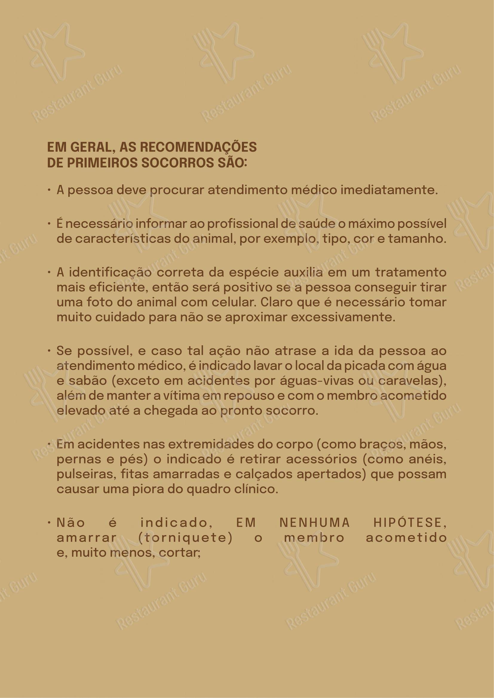 Quintal das Letras em Paraty - Menu bar