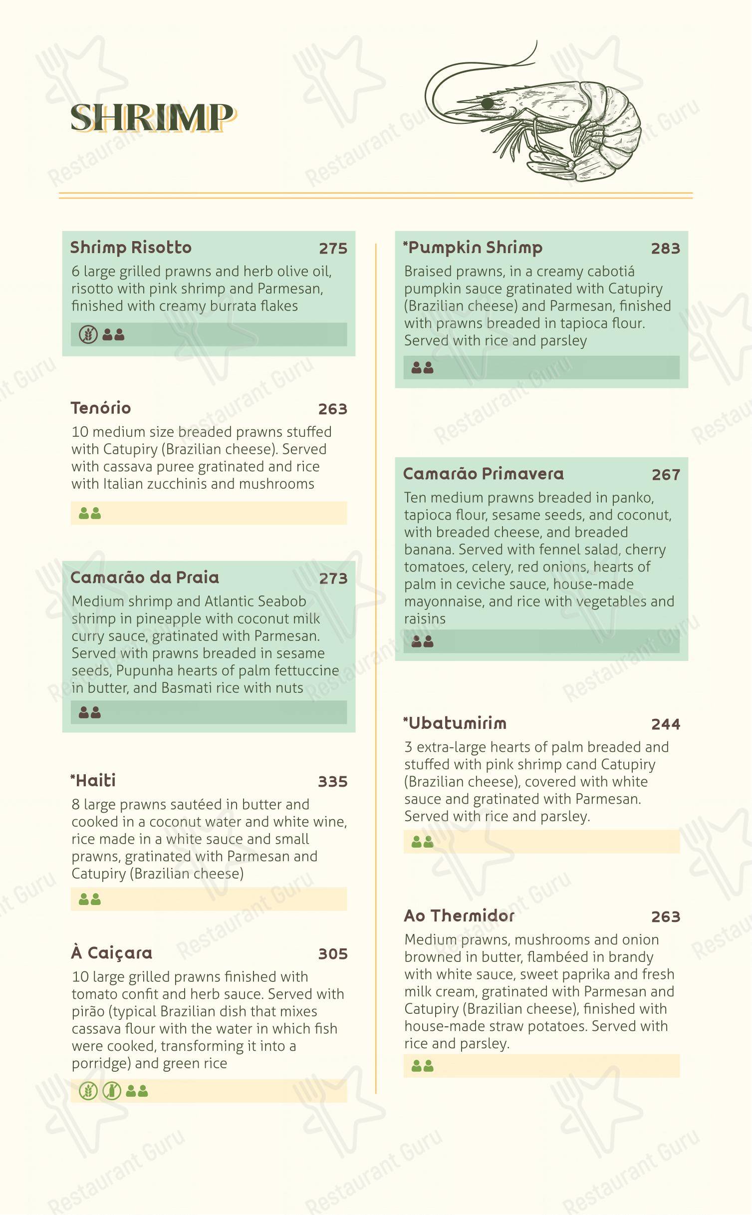 Коктейльная карта para Raízes Restaurante Pizzaria restaurante