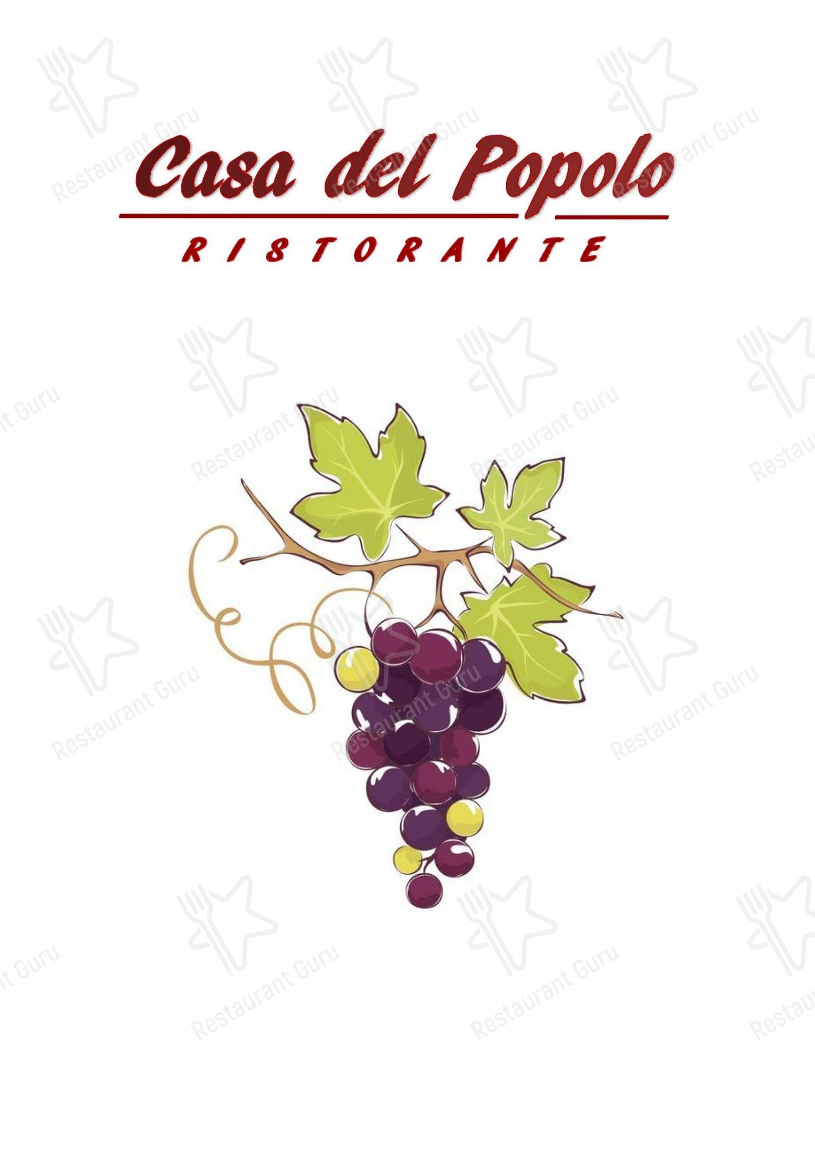 菜单 per Ristorante Casa del Popolo ristorante