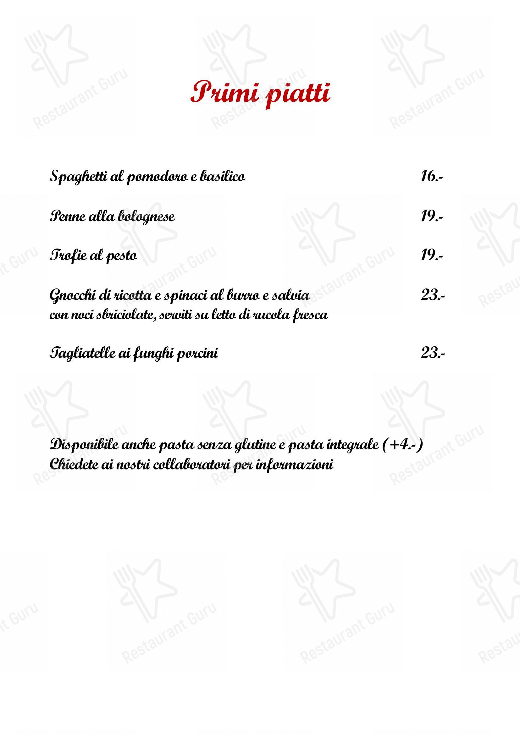 Menu di Ristorante Casa del Popolo - Menu bar