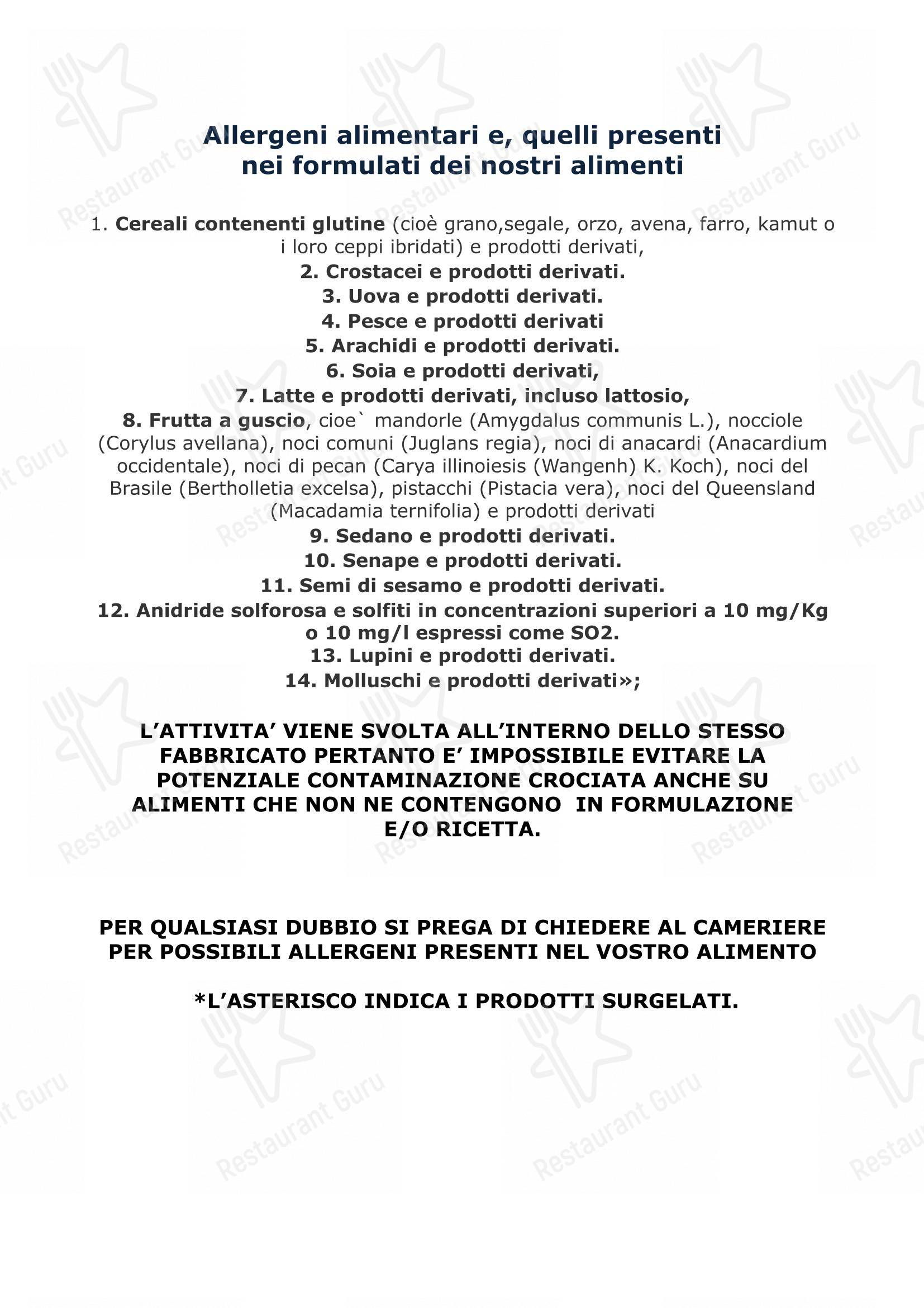 Menu per Ristorante Pizzeria Roma pizzeria