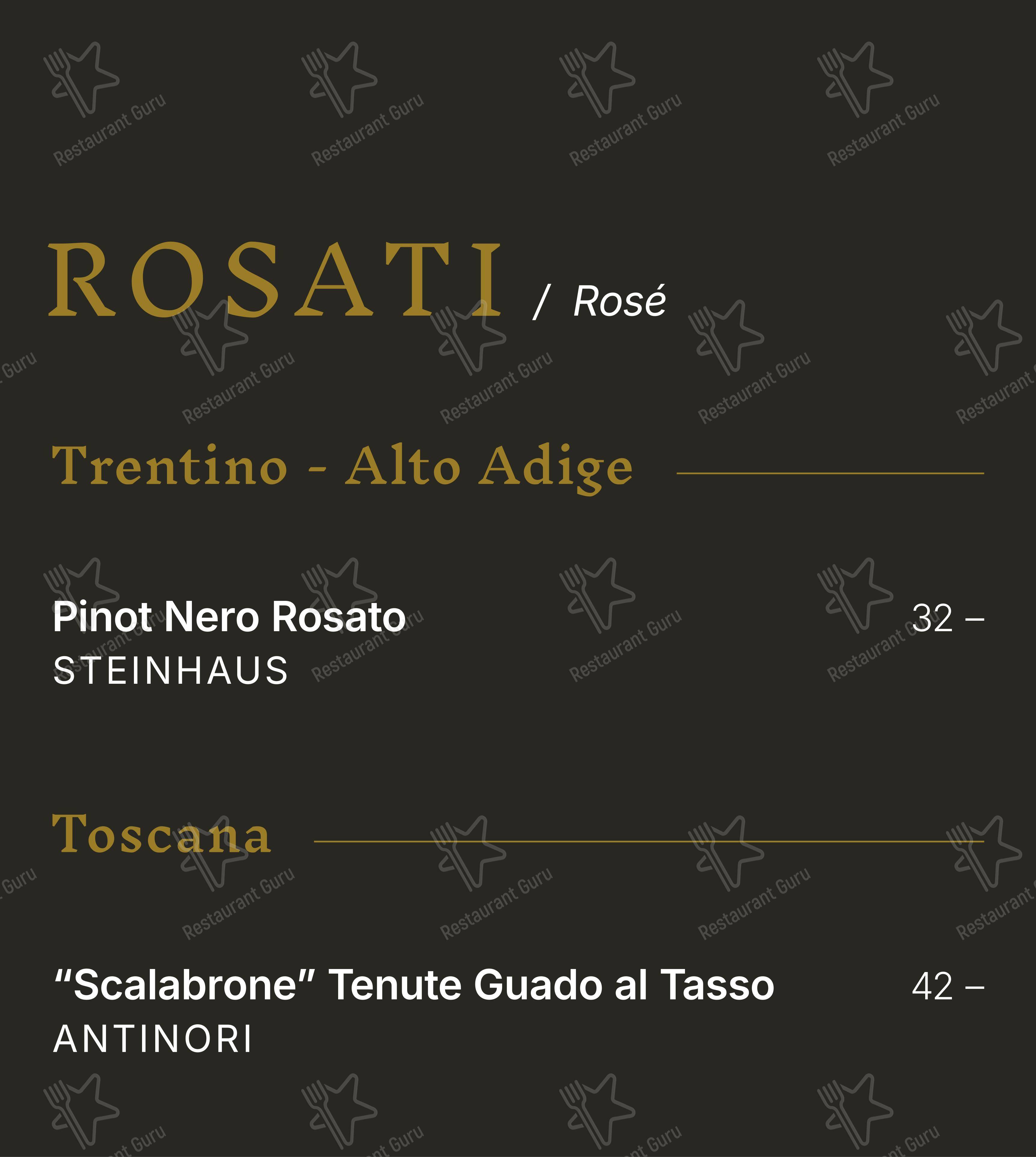 菜单 per Sarkós Roma ristorante